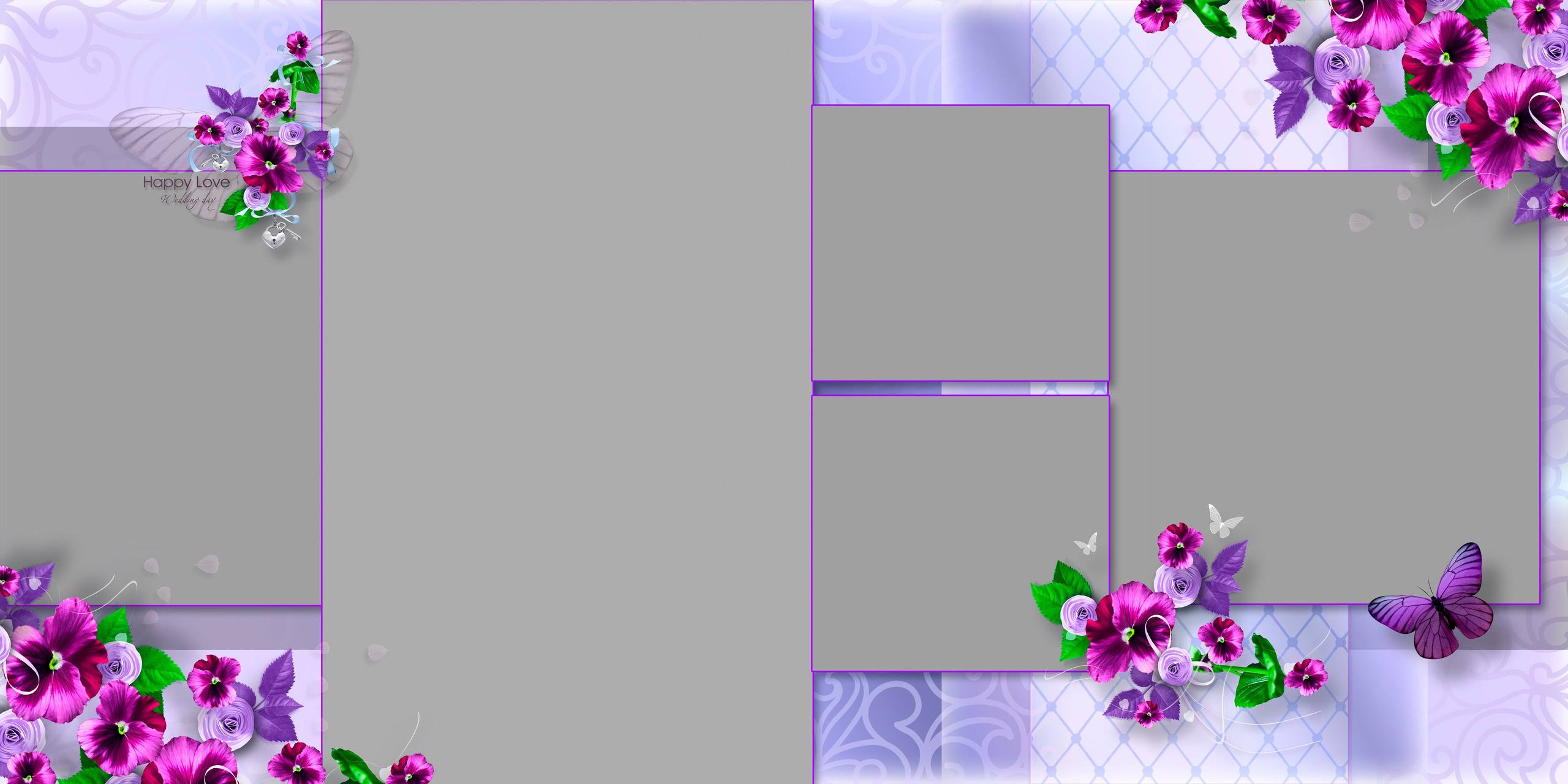 Дизайн СВАДЕБНЫЙ «Магия фиалок». Medlori fotobook Выпускные альбомы в Липецке Лариса Медведева