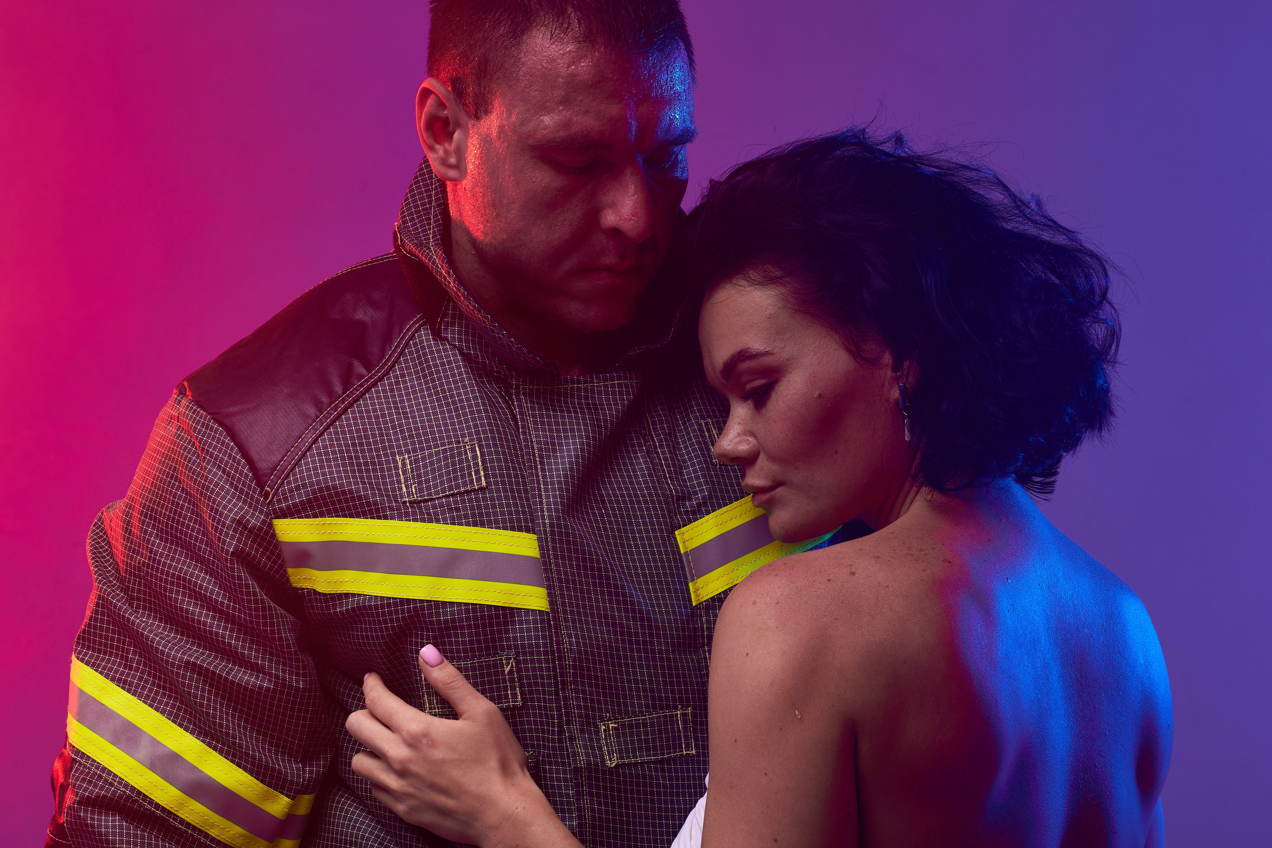 Love Story фотосессия пары в студии