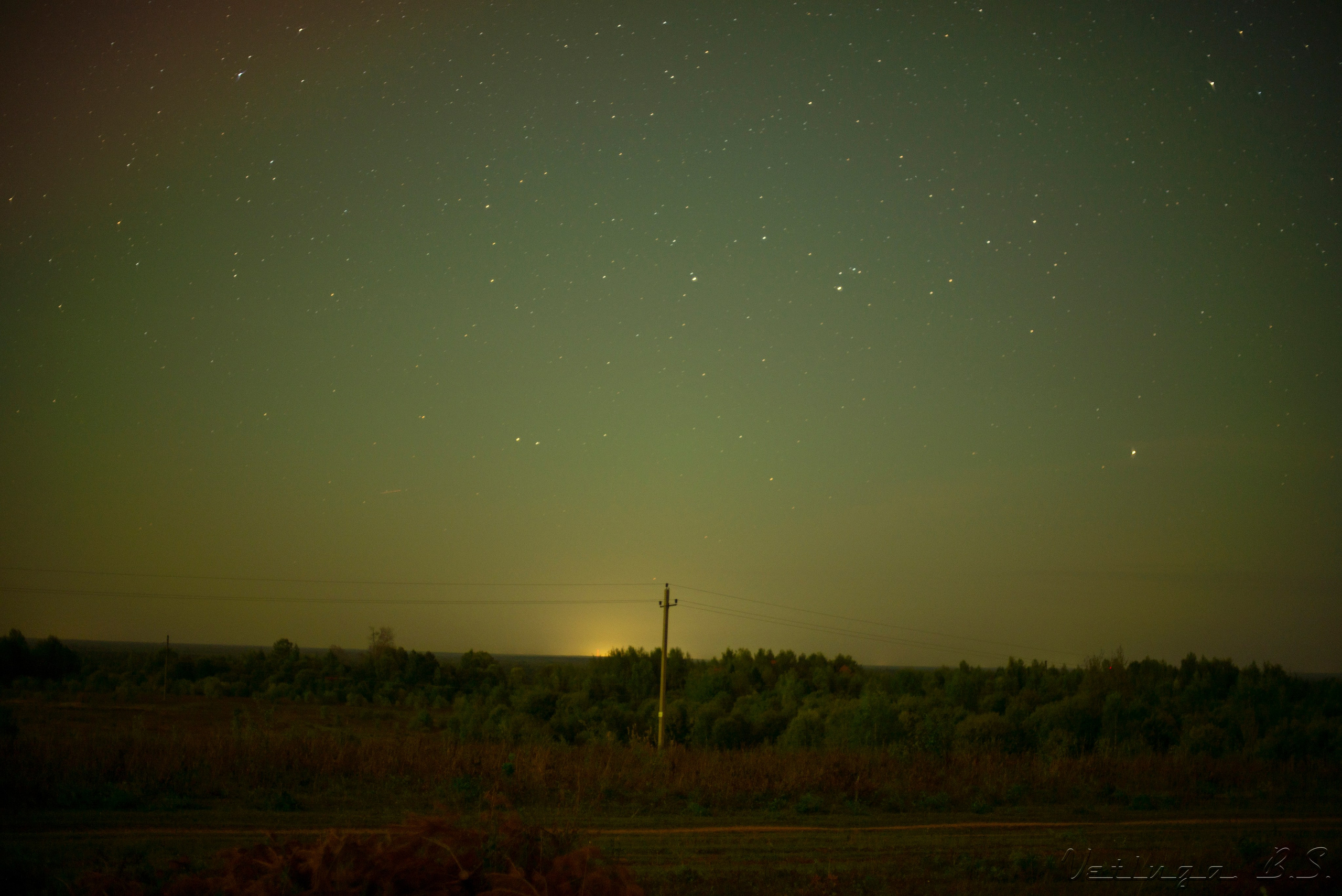 Северное сияние. Фотограф в Ветлуге Сергей Белов (VETLUGA B.S.)