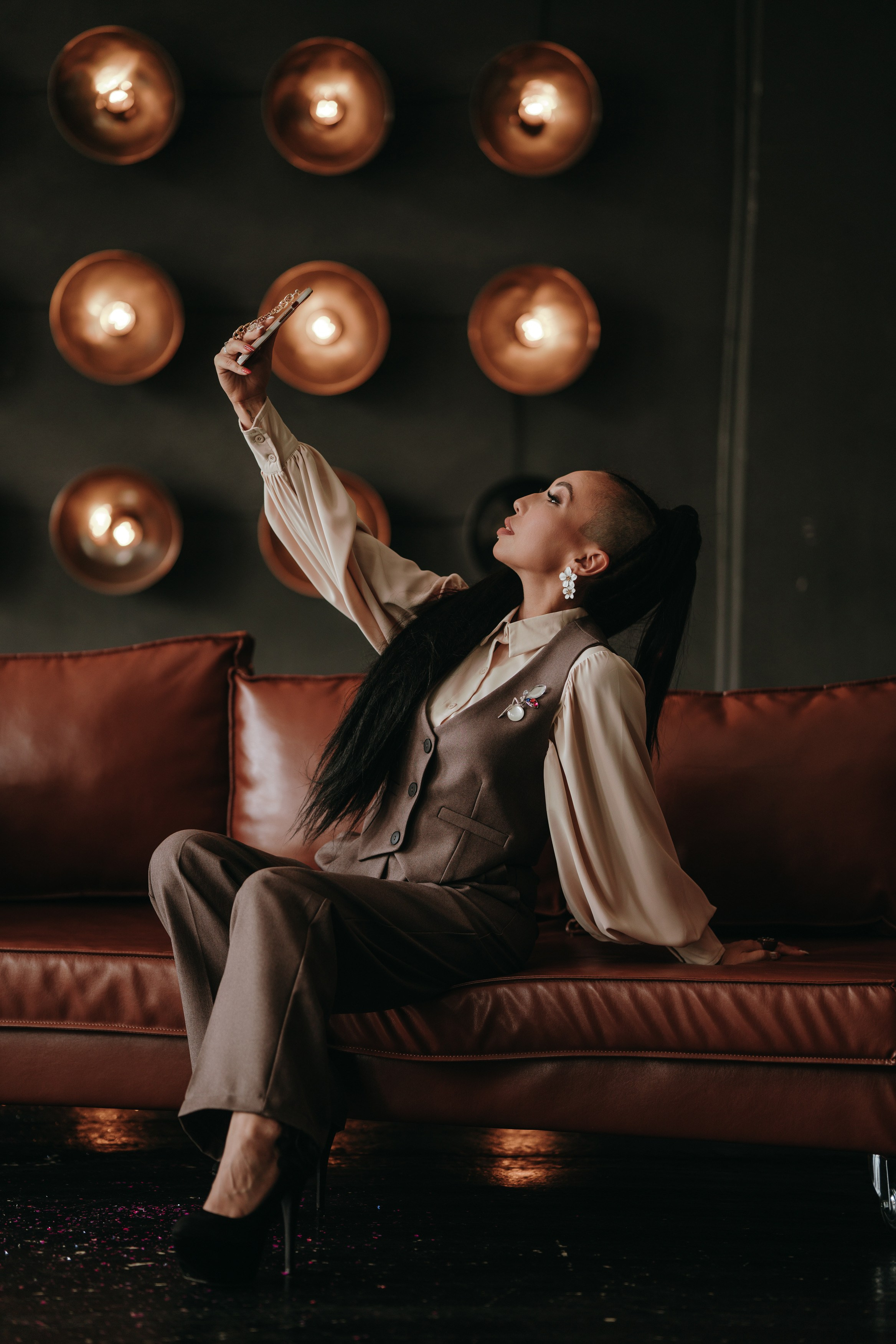 студийная съёмка с отражением