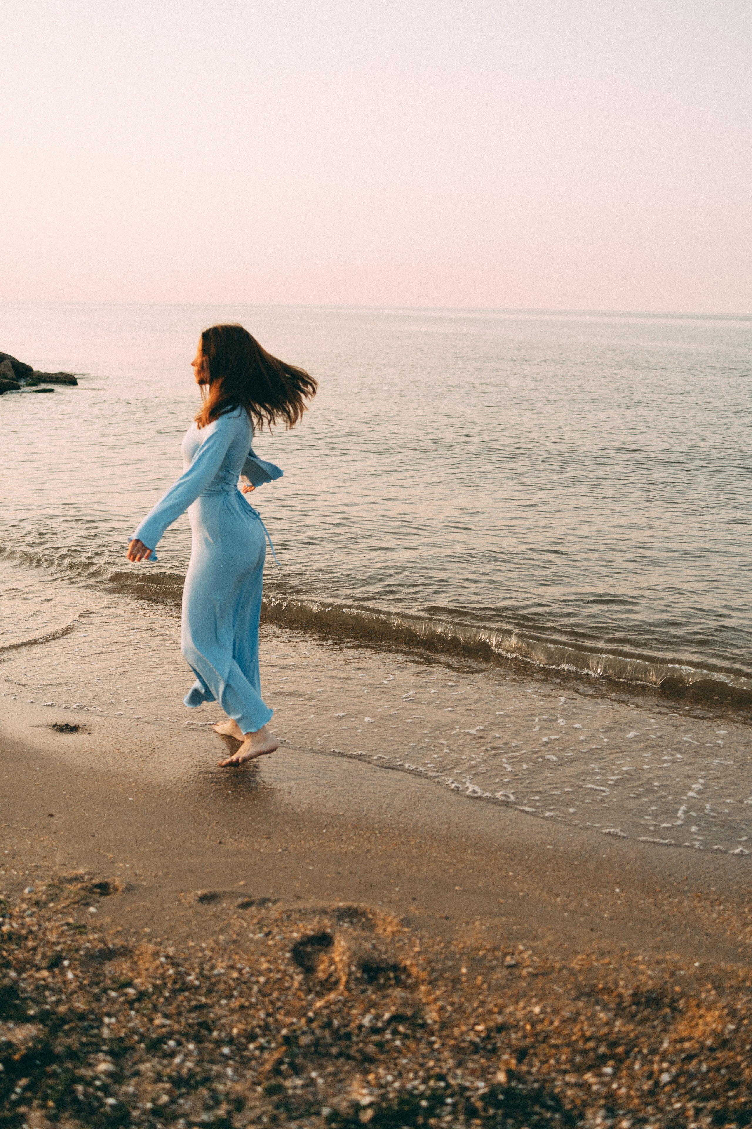 Закат на море. Фотограф в Дагестане Кира Молькова