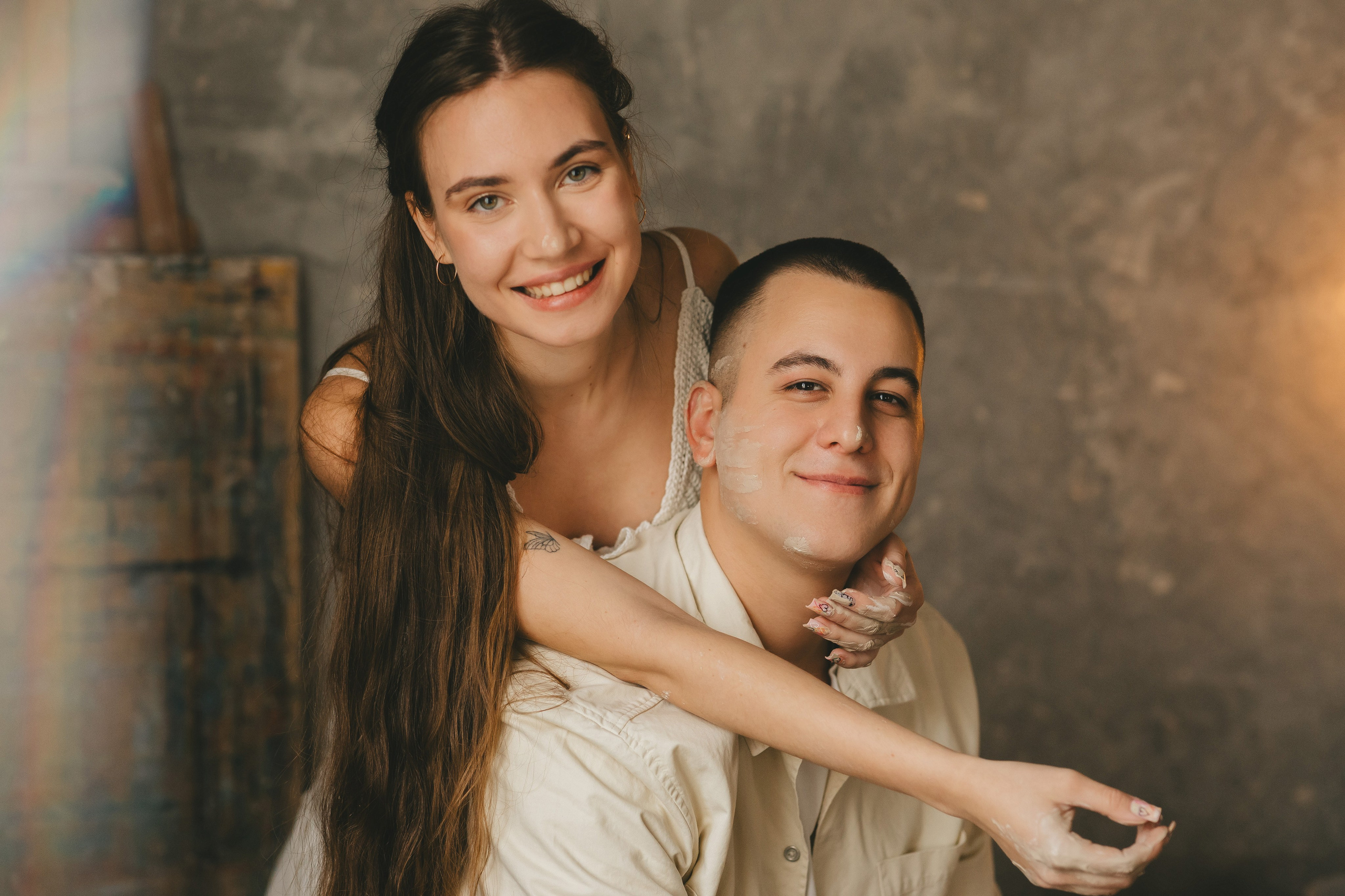 Дима и Даша в гончарной мастерской. Семейный lifestyle фотограф в Санкт-Петербурге Людмила Пахомова