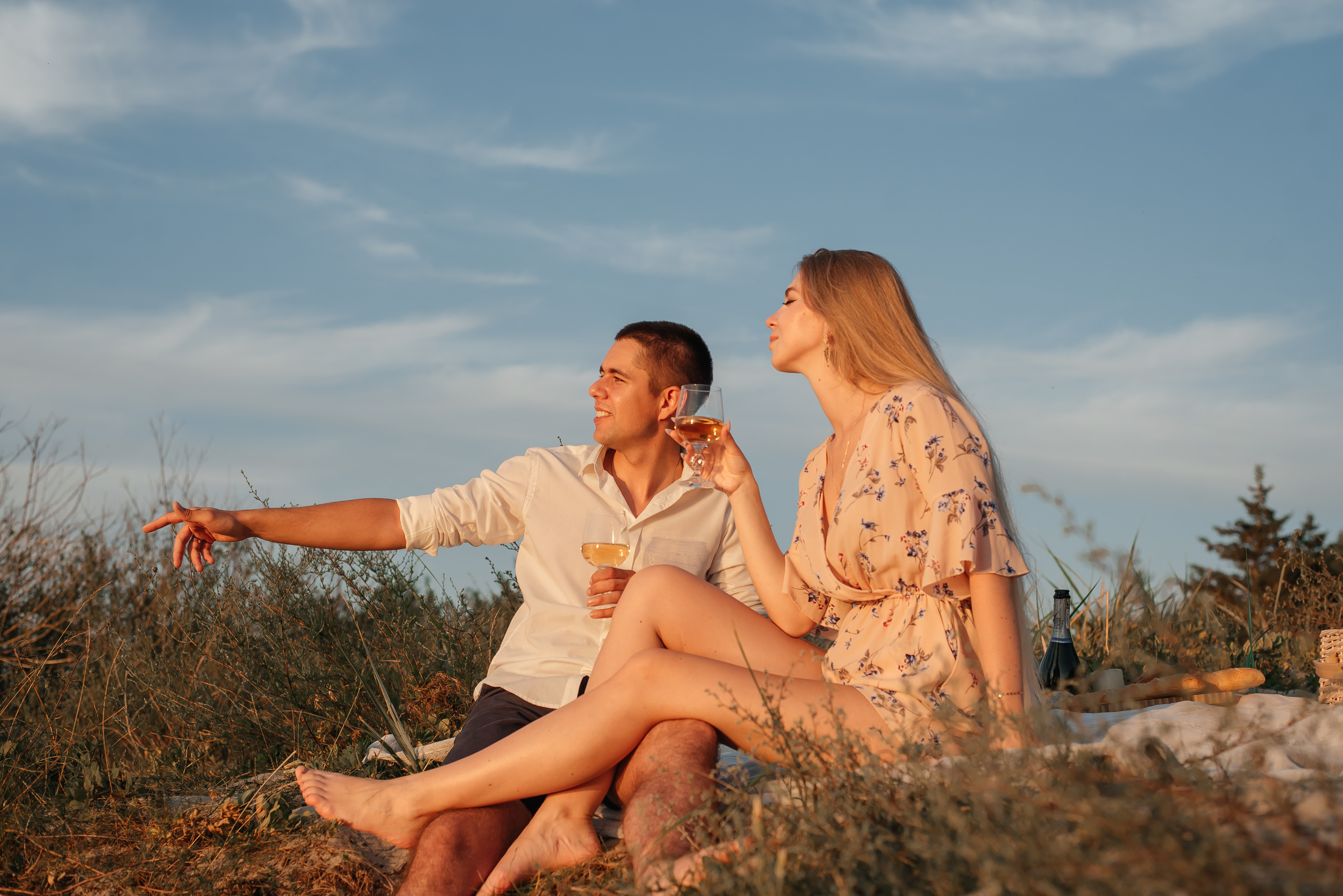 Фотосессия для двоих на закате. Свадебный фотограф  Калининград | Москва|