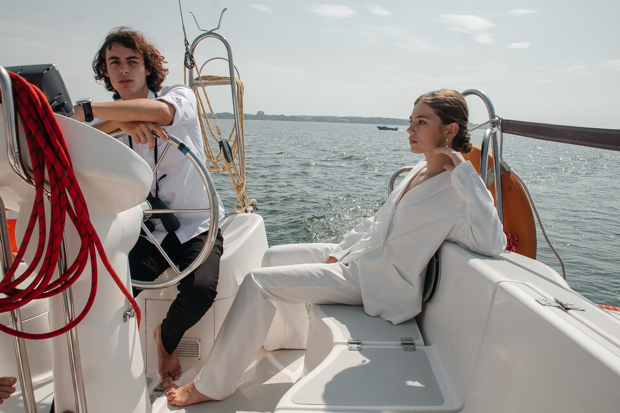 Фотосессия на яхте Калининград. Свадебный фотограф  Калининград | Москва|