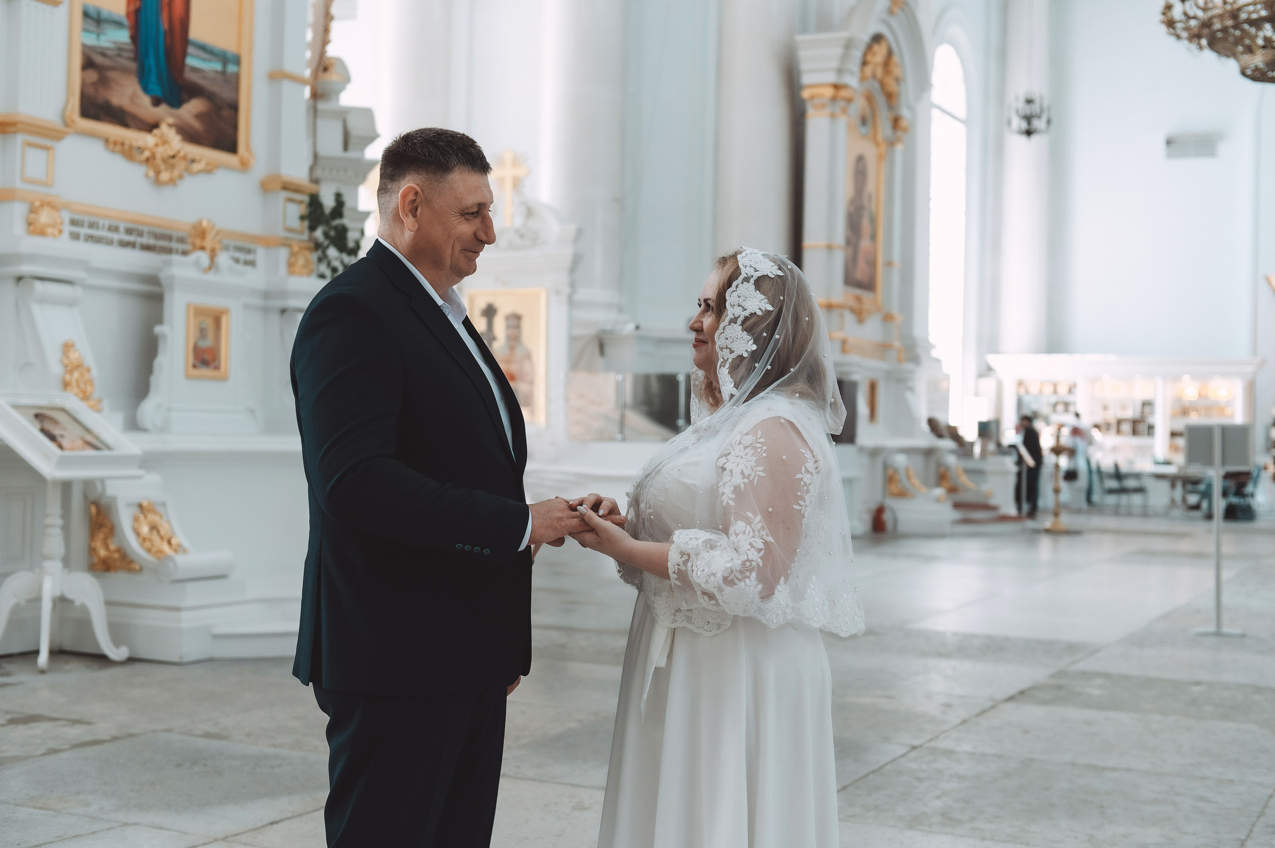 Алена и Сергей. смольный собор. Свадебный и семейный фотограф в Санкт-Петербурге — Мария Черепанова