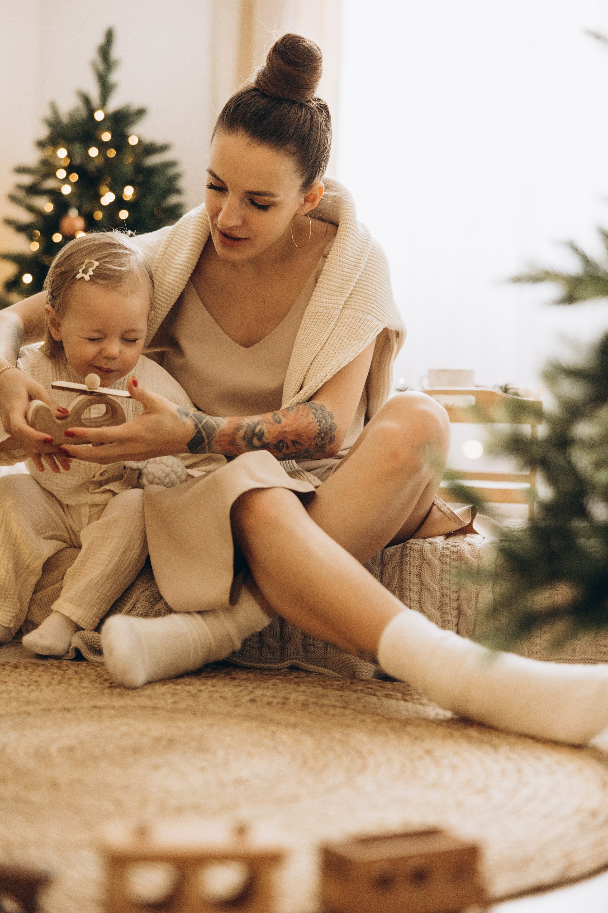 Ольга и Мирослава НГ. Семейный фотограф в Москве Виктория Ястребинская