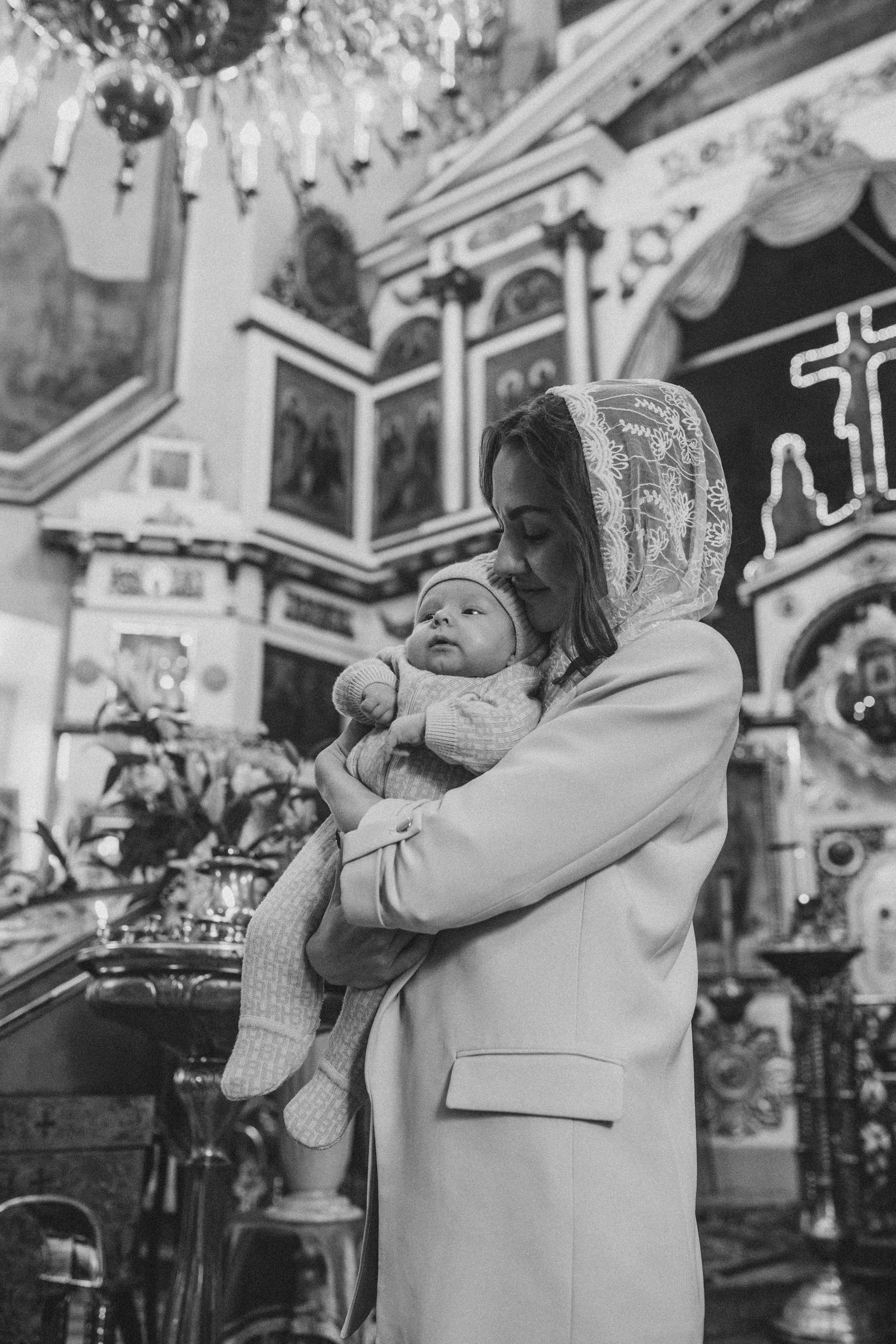 Крещение Михаил. Семейный и домашний фотограф в Москве и МО Королева Валерия