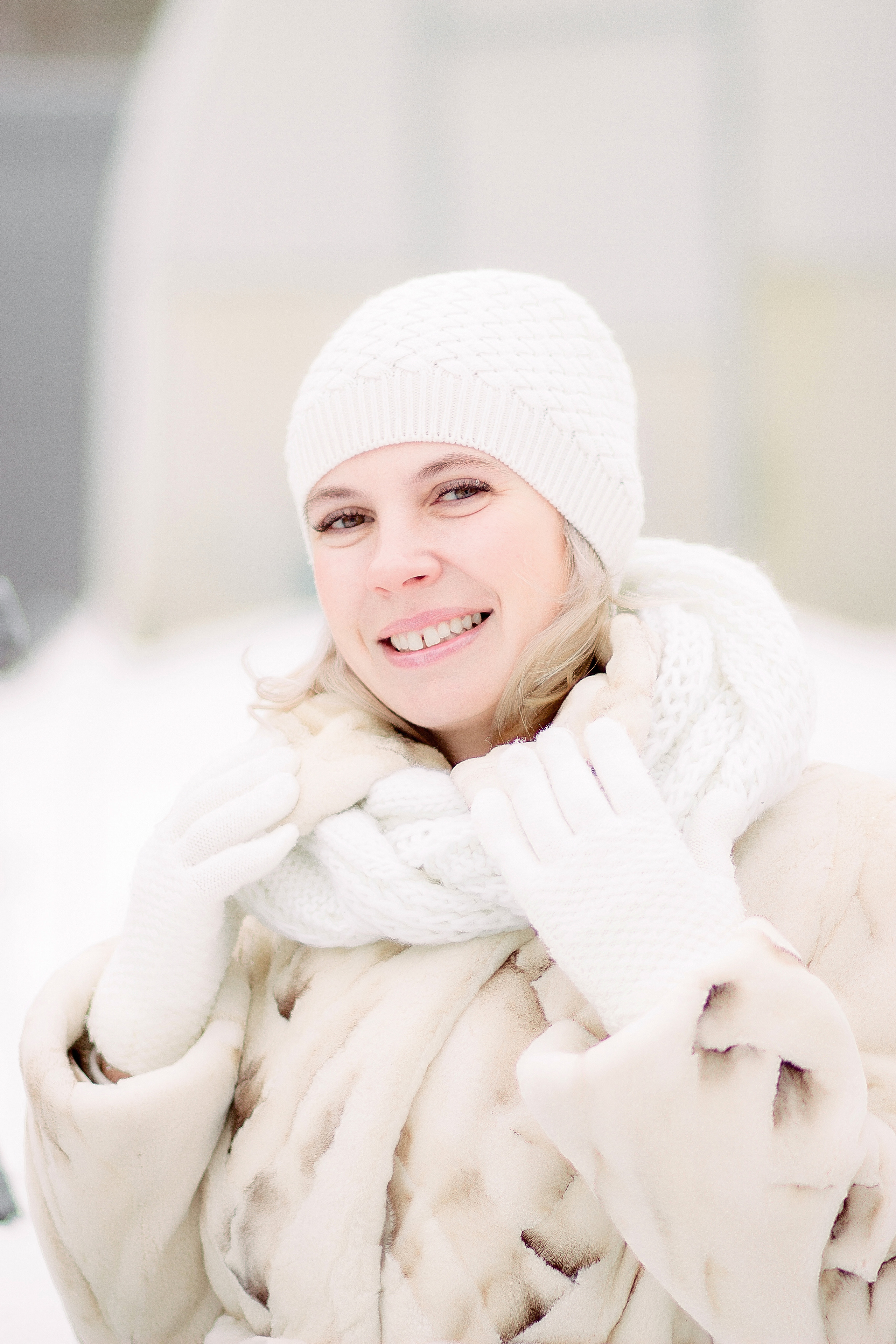 Женская фотосессия на улице зимой. Фотограф в Санкт-Петербурге, Анна Скворцова