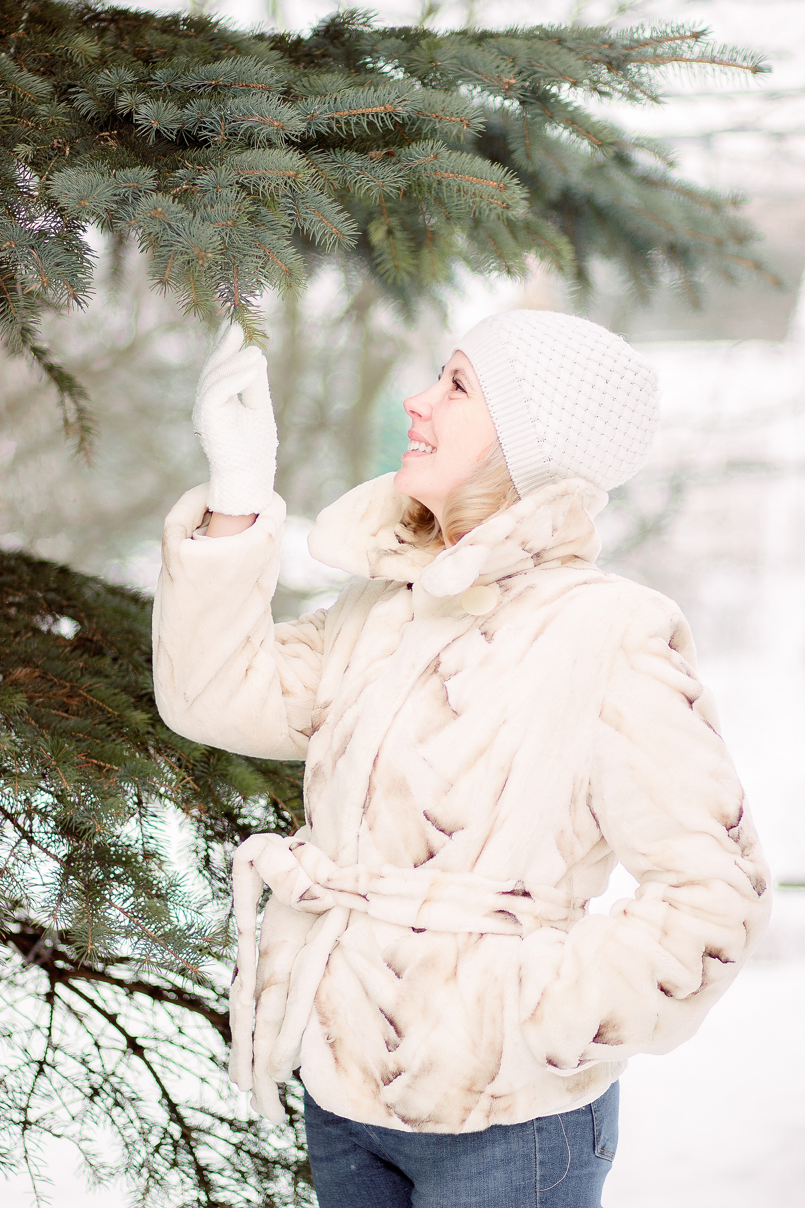 Женская фотосессия на улице зимой. Фотограф в Санкт-Петербурге, Анна Скворцова