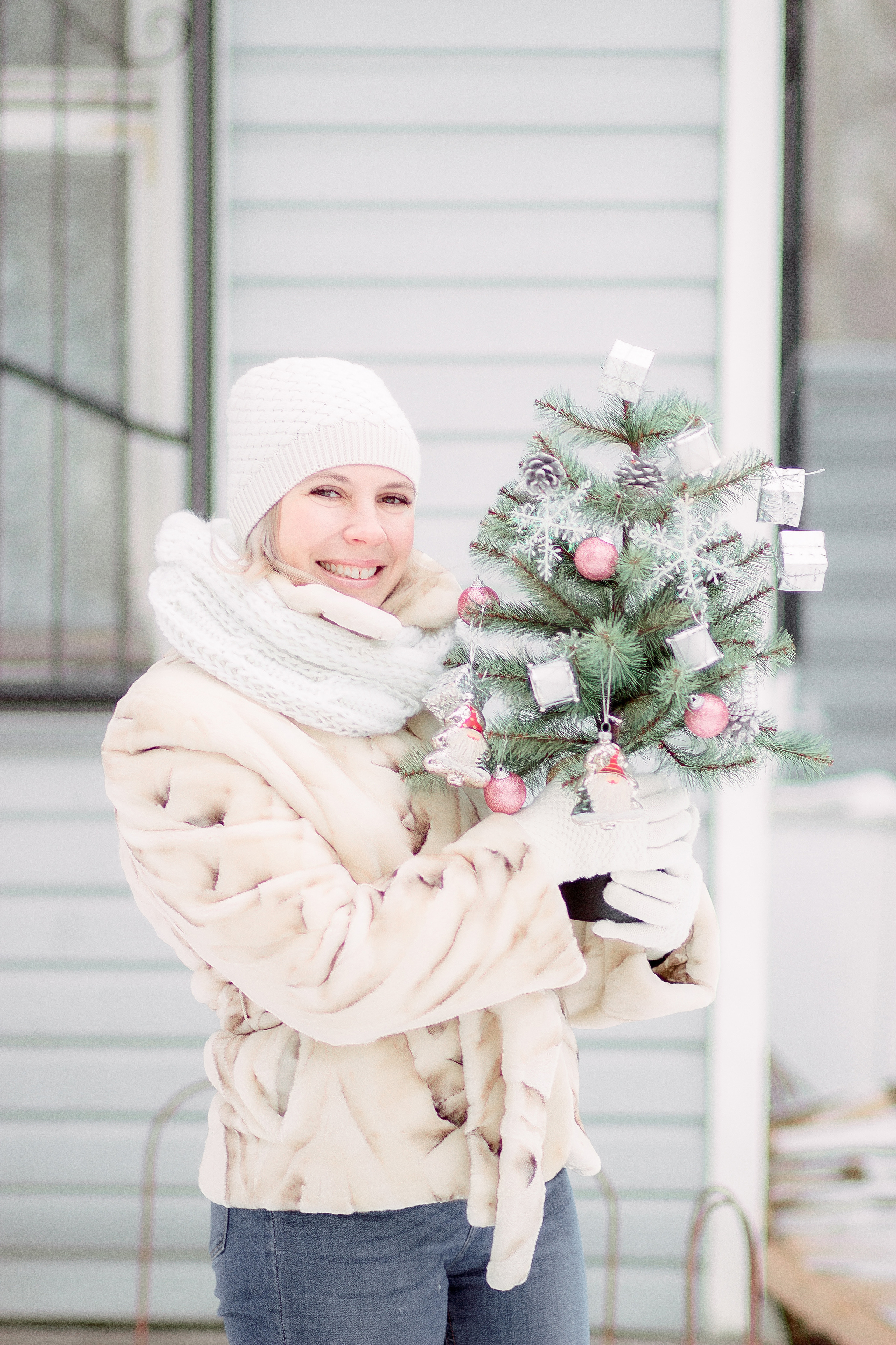 Женская фотосессия на улице зимой. Фотограф в Санкт-Петербурге, Анна Скворцова