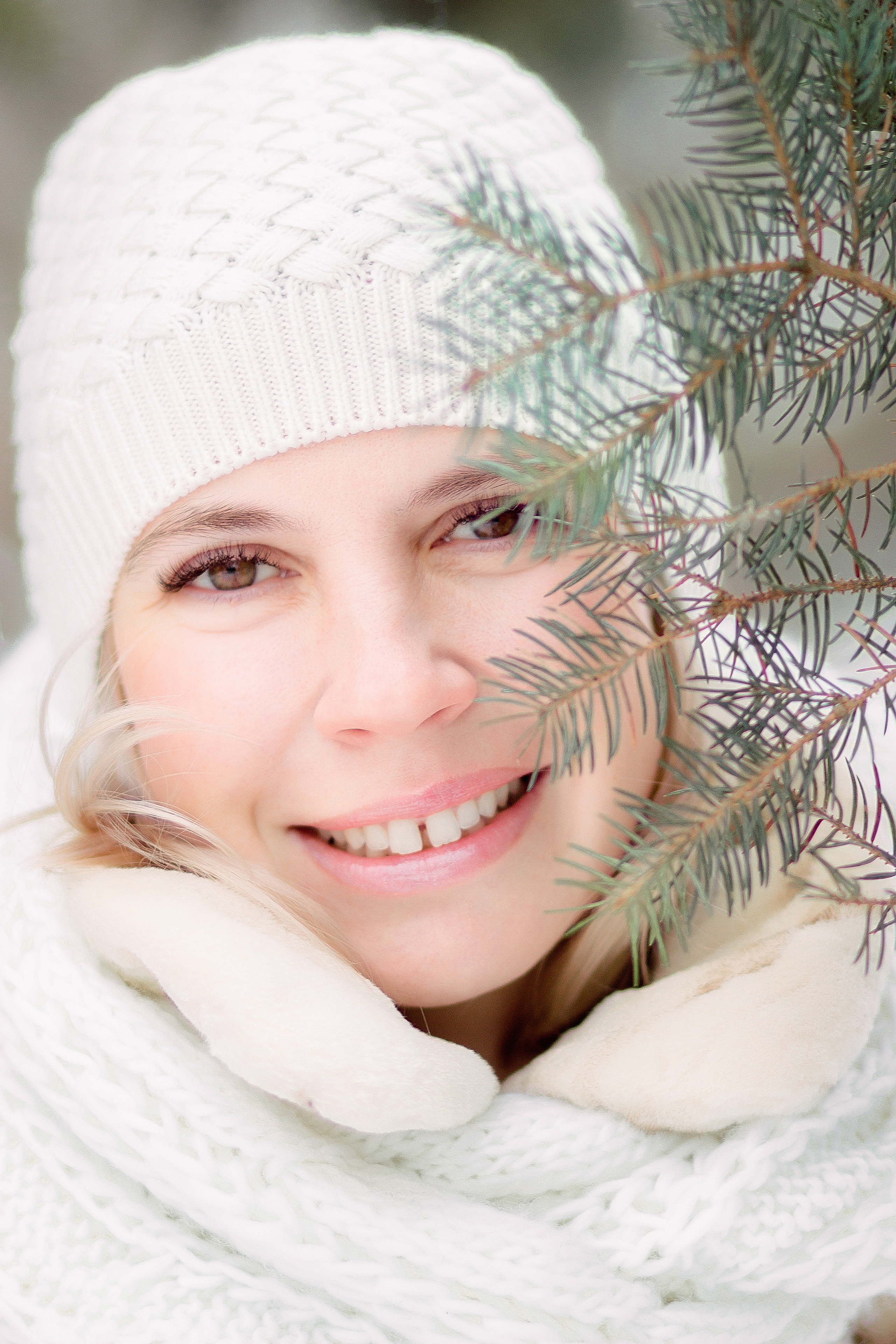 Женская фотосессия на улице зимой. Фотограф в Санкт-Петербурге, Анна Скворцова