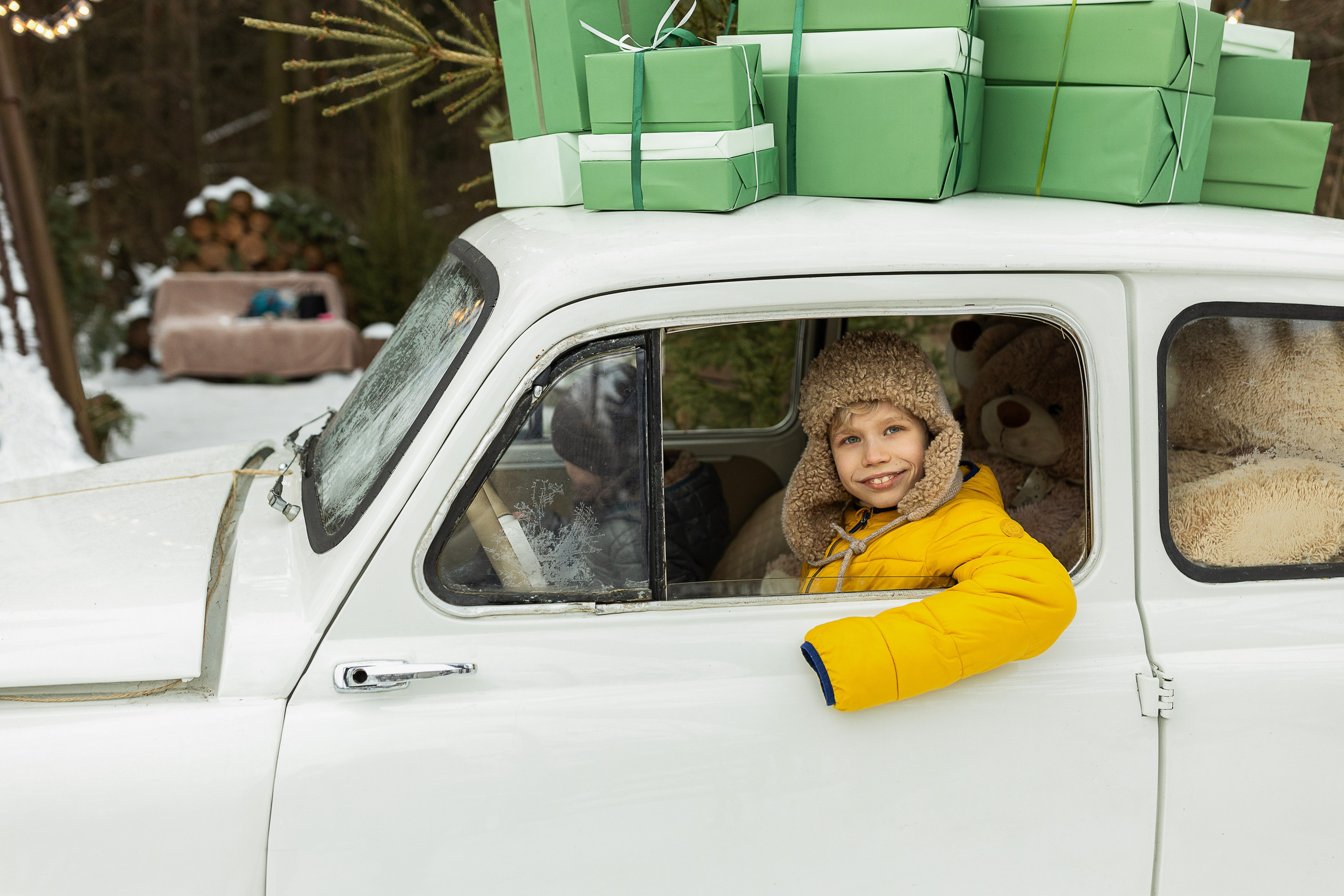 Зима в Кантри Хаус (загородная локация). Семейный и детский фотограф в Москве Олеся Маркина