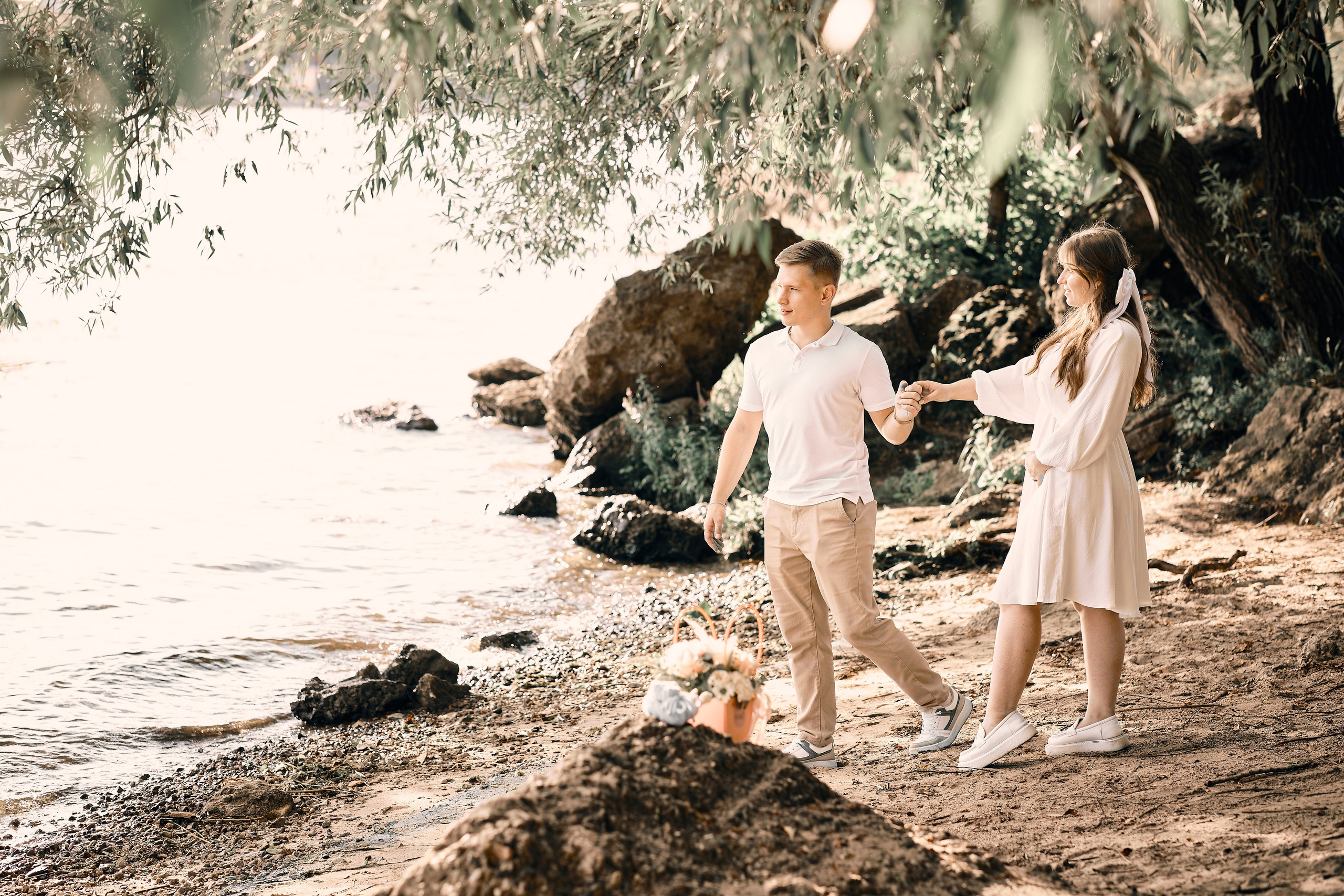 Прогулка по берегу Волги. Семейный и детский фотограф в Ярославле Юлия Галашина