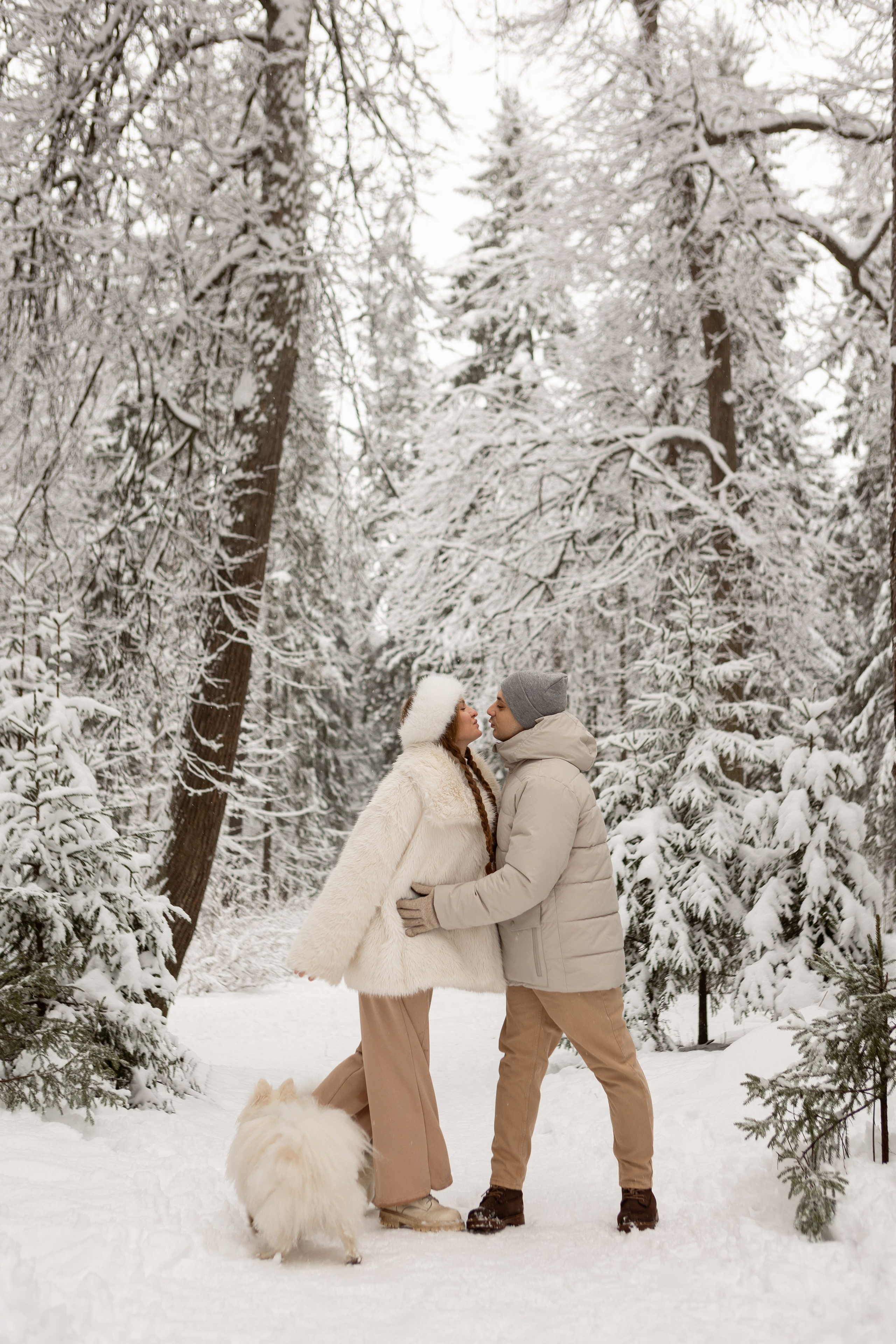 Новогодняя фотосессия с собачками в шуваловском парке. Свадебный фотограф в СПБ | Санкт-Петербурге Анастасия Рахимгулова