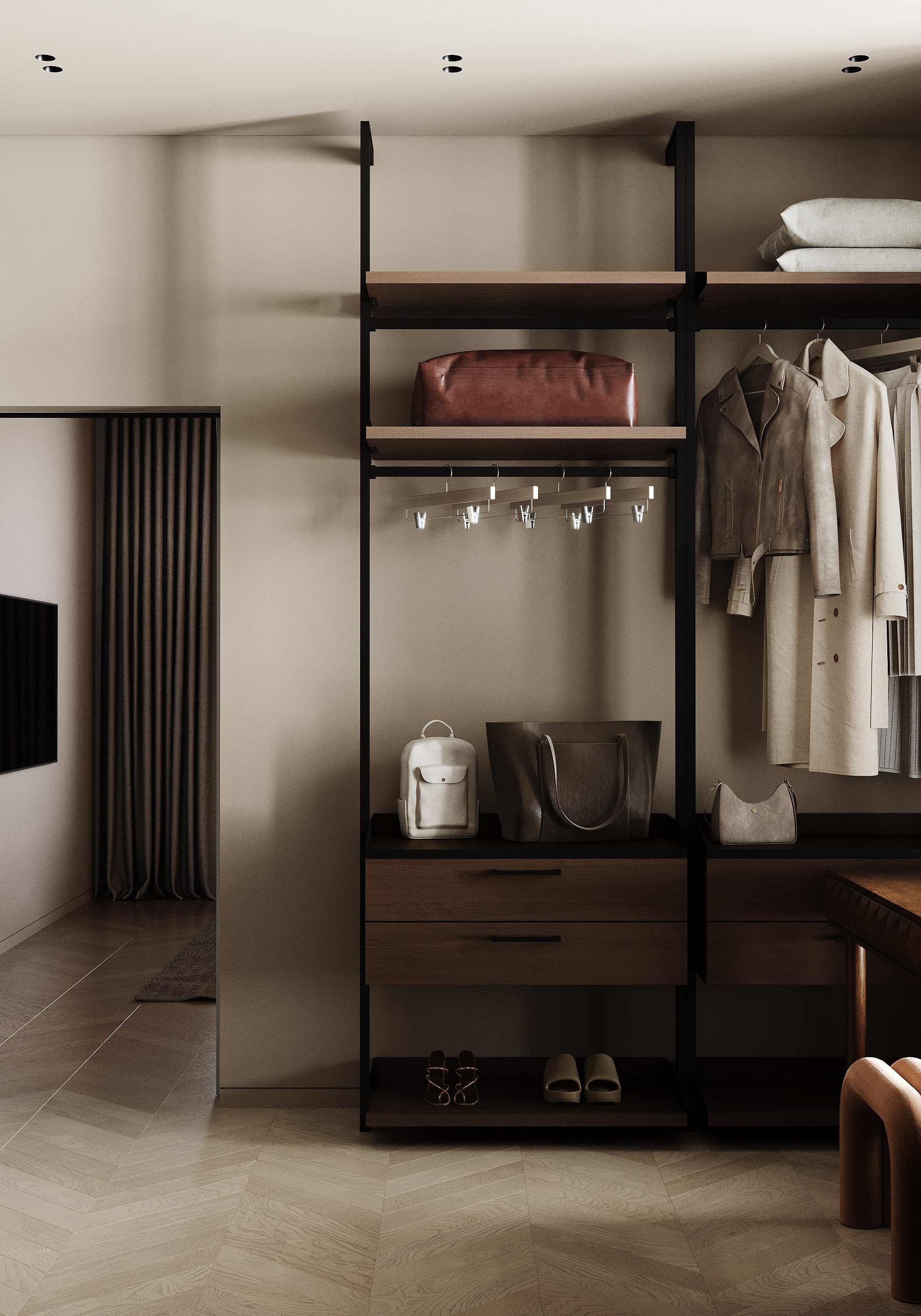 Частный дом 160 м². Визуализации интерьера