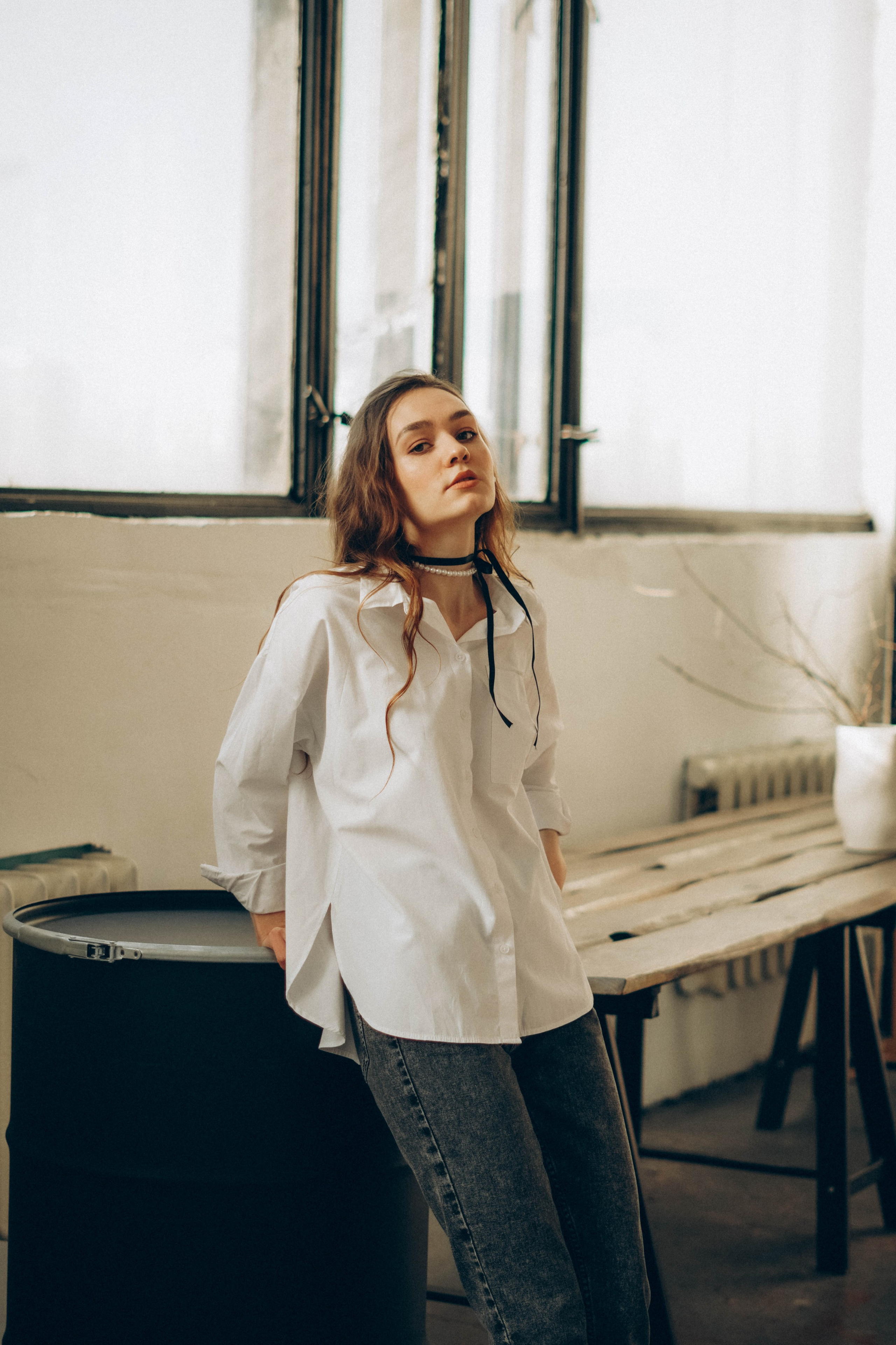 Олеся. Фотосессия в студии с солнечным светом. Портретный фотограф Дарья Бахматова | Нижний Новгород