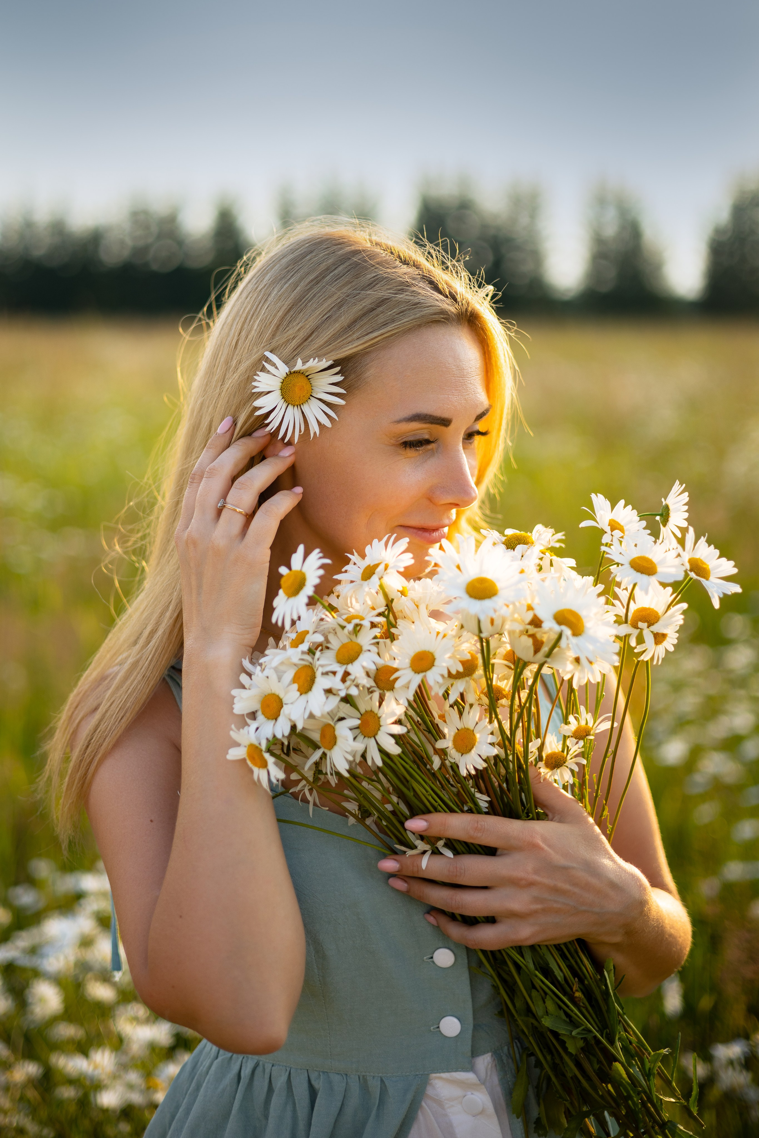 Индивидуальная фотосессия. Ромашки. Фотограф Самойлова Анна Архангельск, Северодвинск