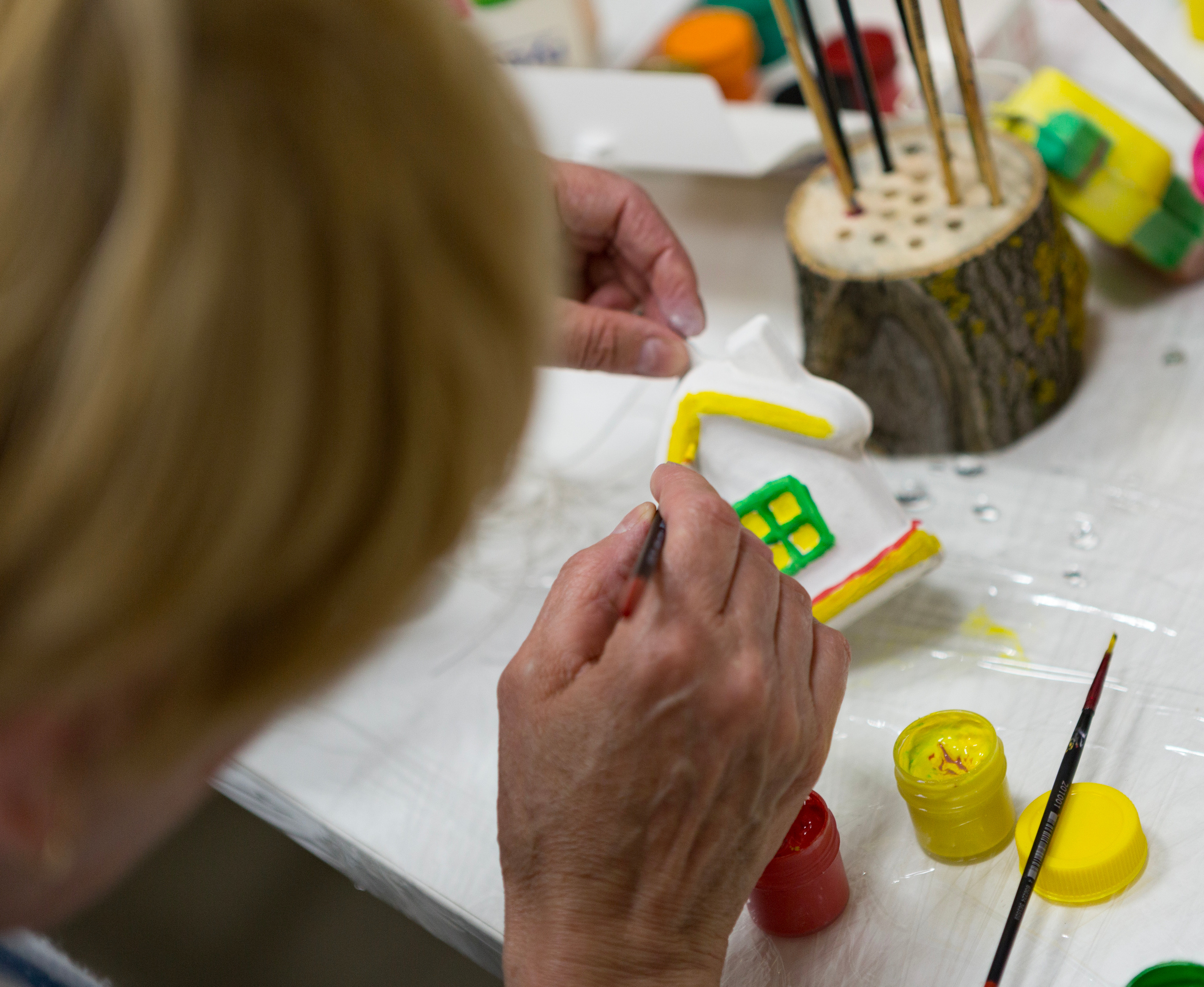 Роспись папье-маше