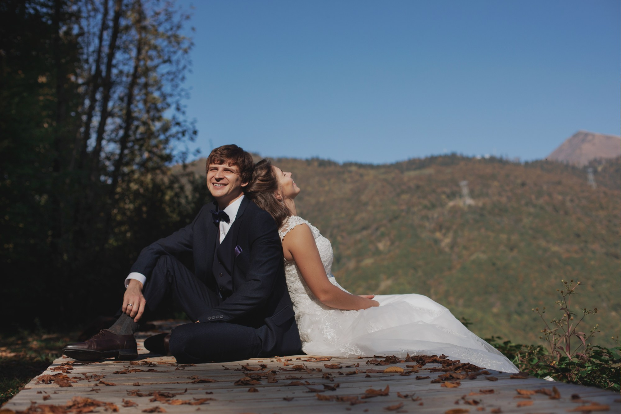 Свадебная прогулка Владимира и Ольги. Красная Поляна. Репортажный и постановочный Наталья Санникова