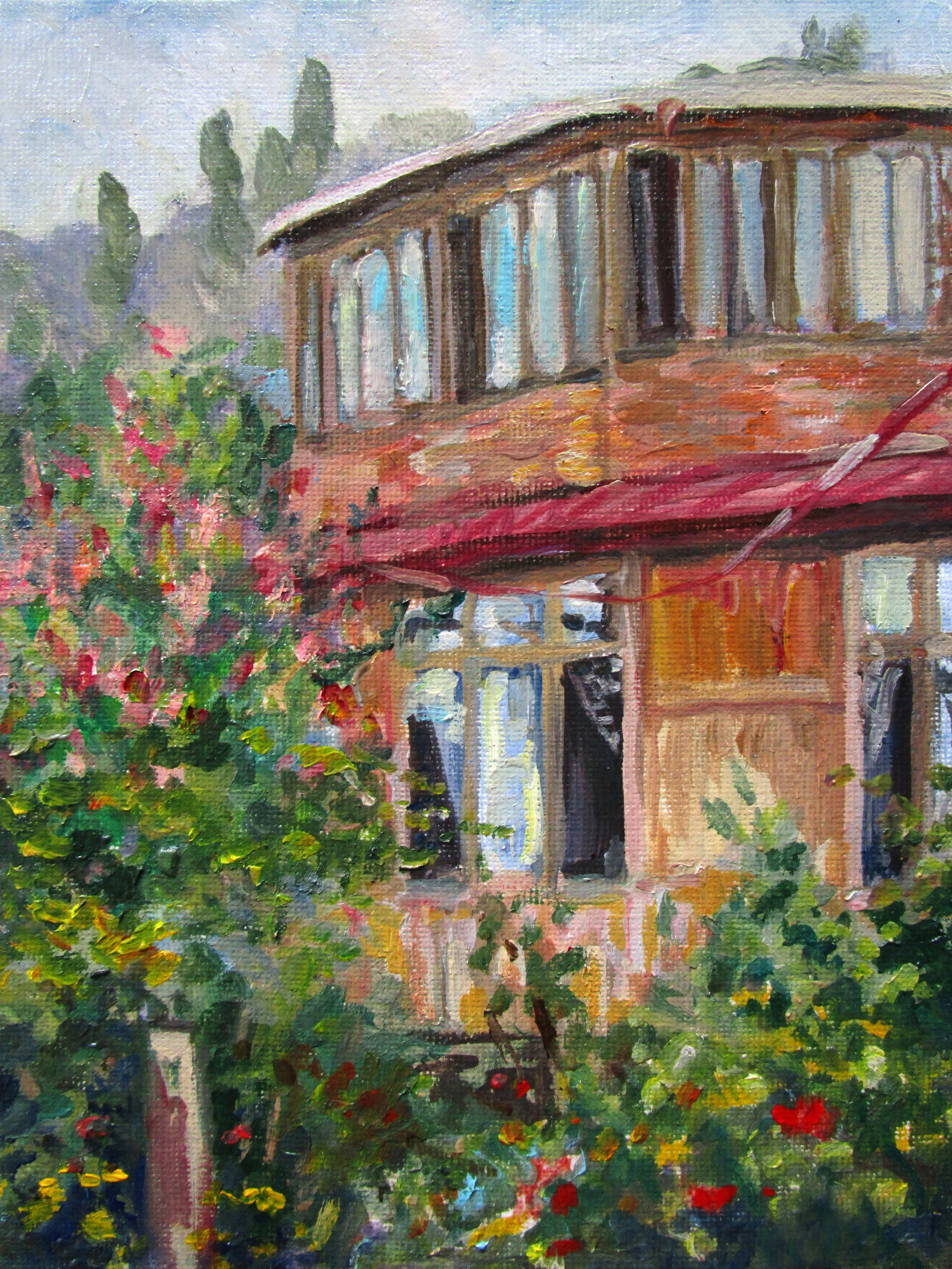 Дом в Тбилиси; холст / масло, 2018