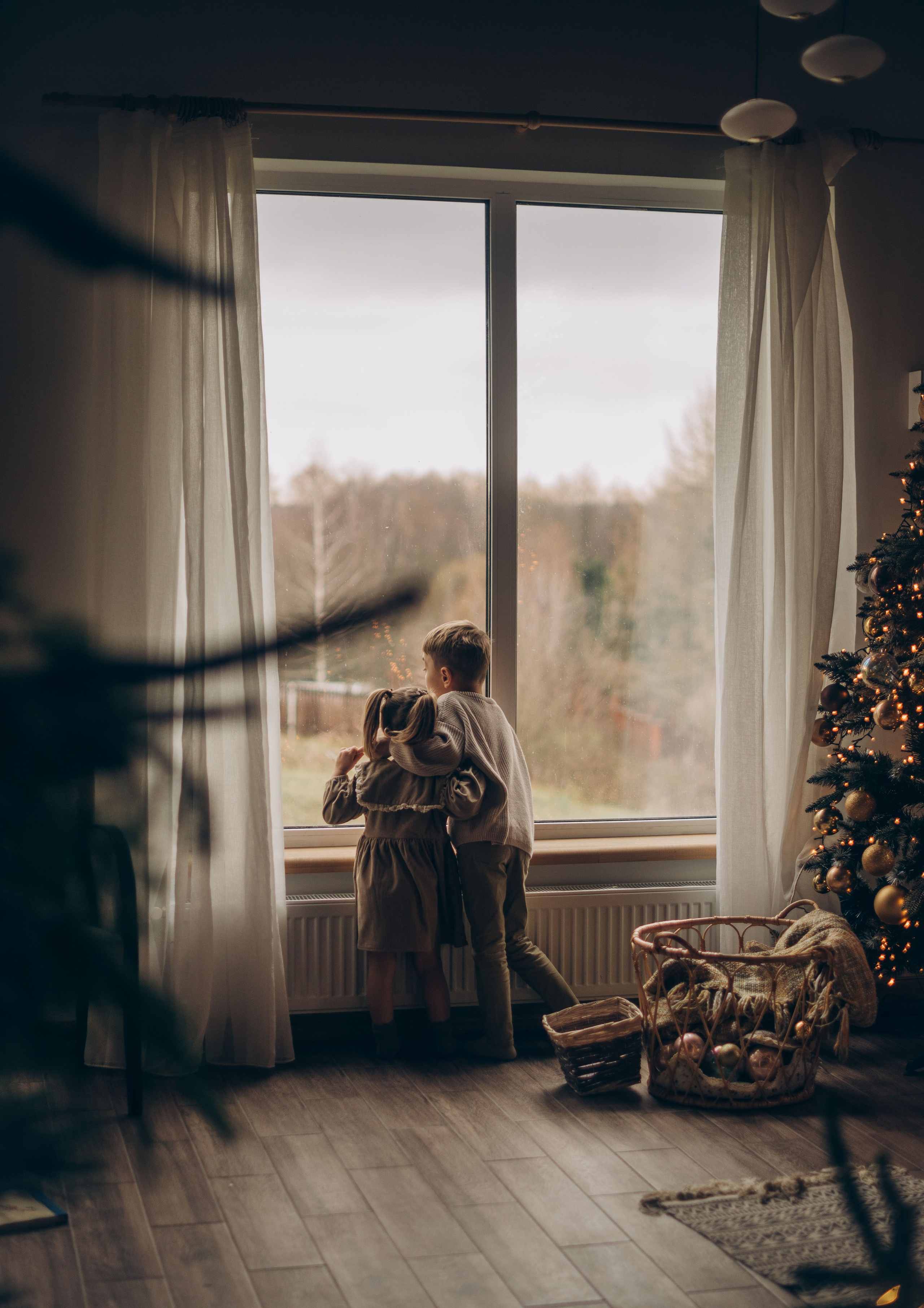 Семейная новогодняя фотосессия в студии. Семейный фотограф в Домодедово и Москве Елена Пичугина