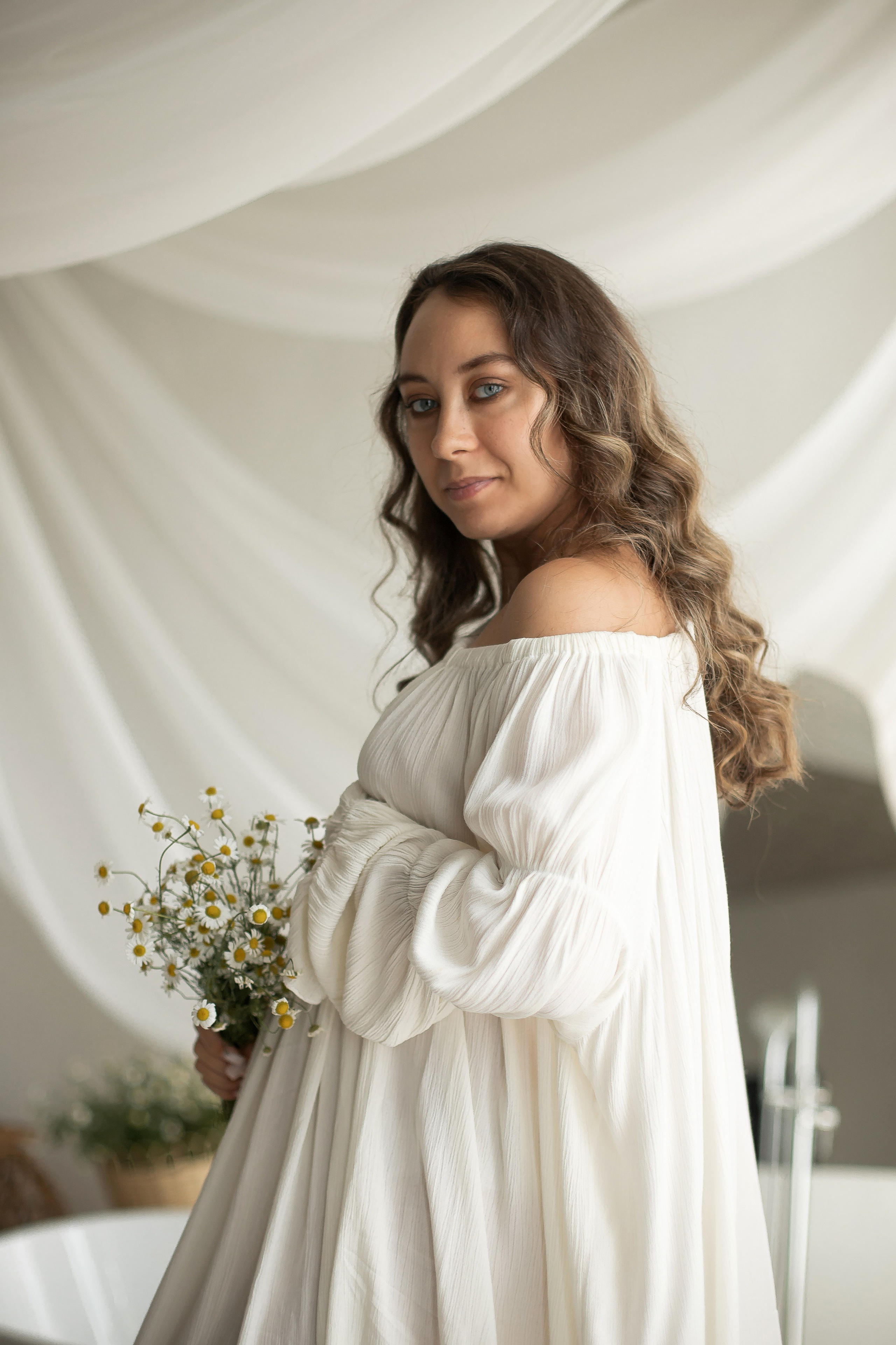 Ксения и ромашки. Семейный и детский фотограф в Красноярске Анна Маюрова