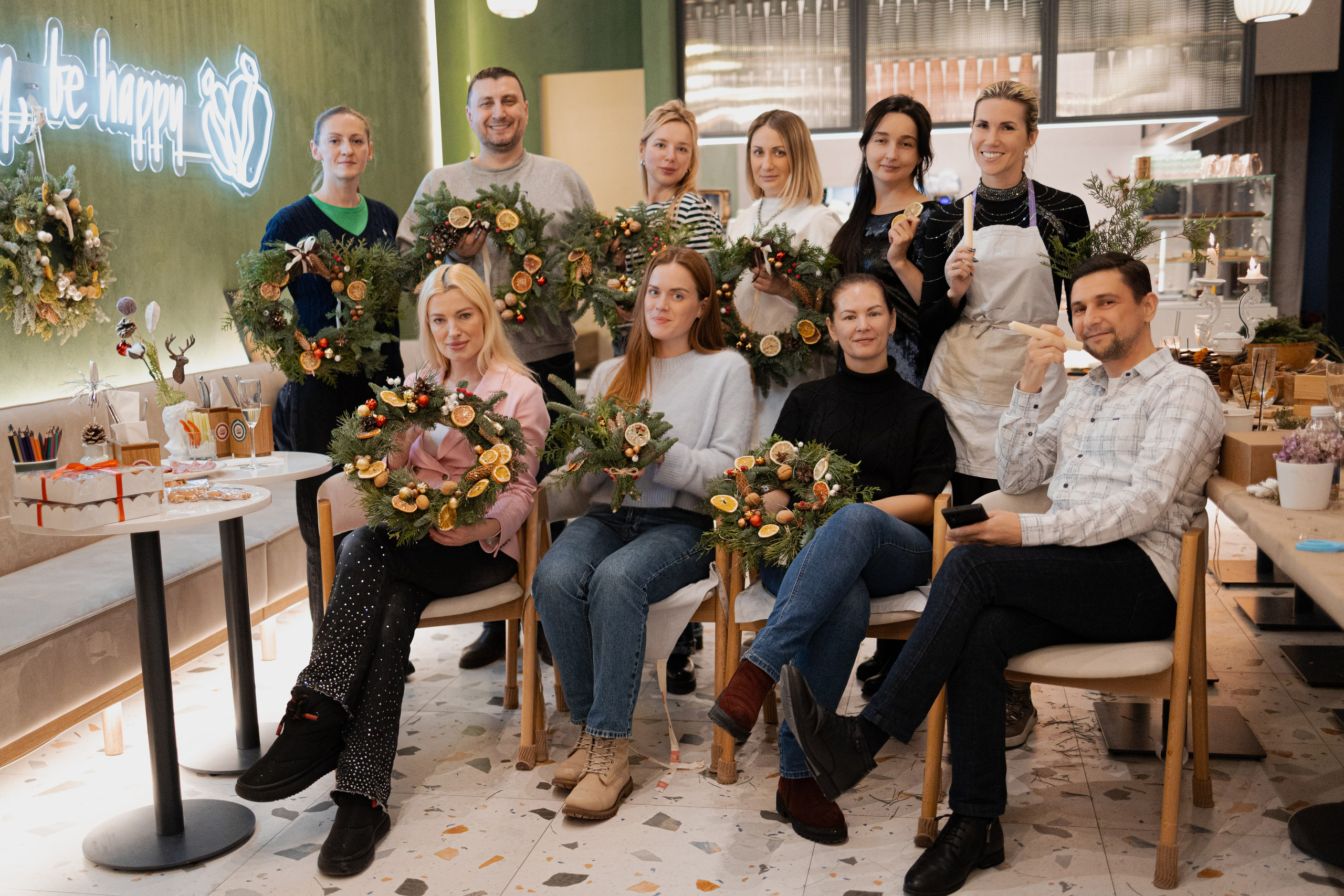 Мк свечи и венок (новогодний корпоратив). Анастасия Ракчеева Художник