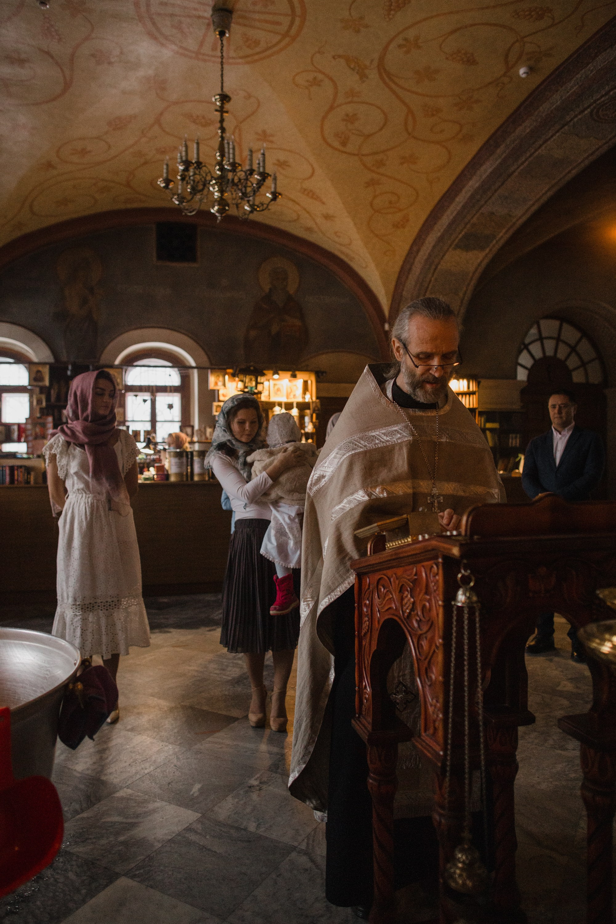 Крещение. Репортажный и свадебный фотограф в Москве Лена Таращенко