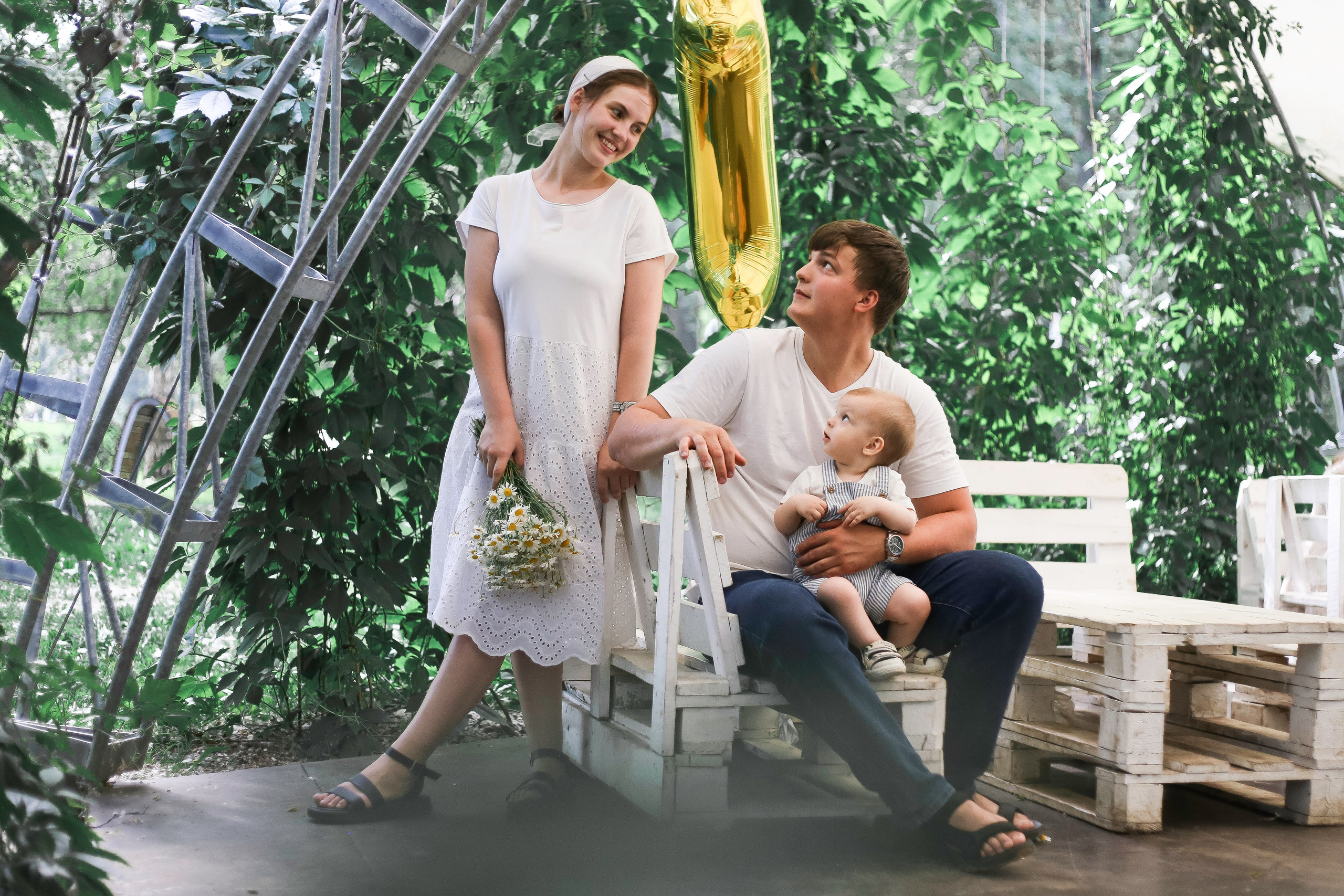 Годик с ромашками. Семейный и детский фотограф в Перми Ольга Кошелева