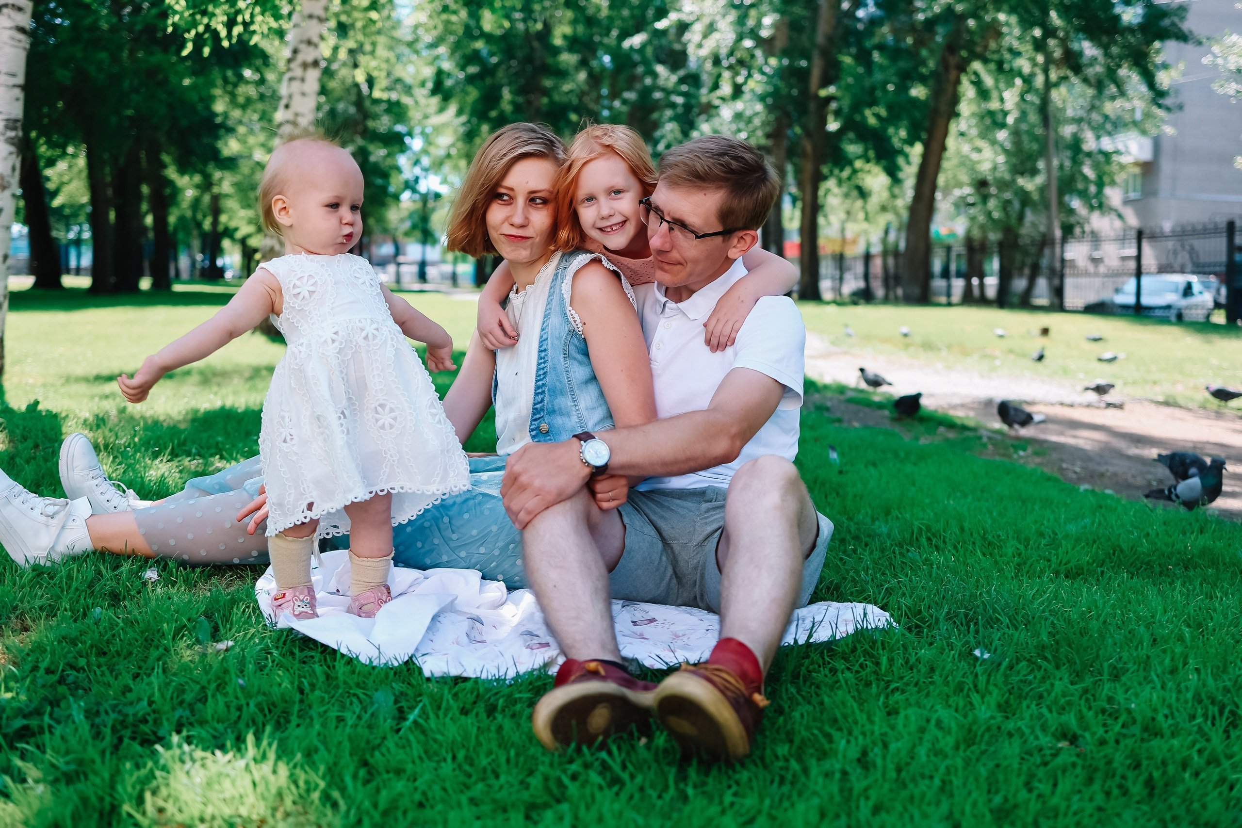 Максим, Алёна, Кира и Поля. Семейный и детский фотограф в Новосибирске Алёна Малахова