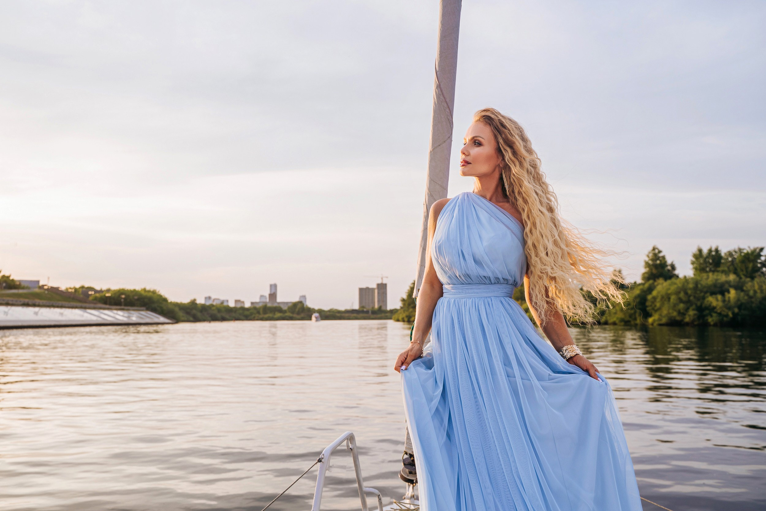 Фотосессия на яхте, Тюмень. Яна Жуковская, фотограф Тюмень