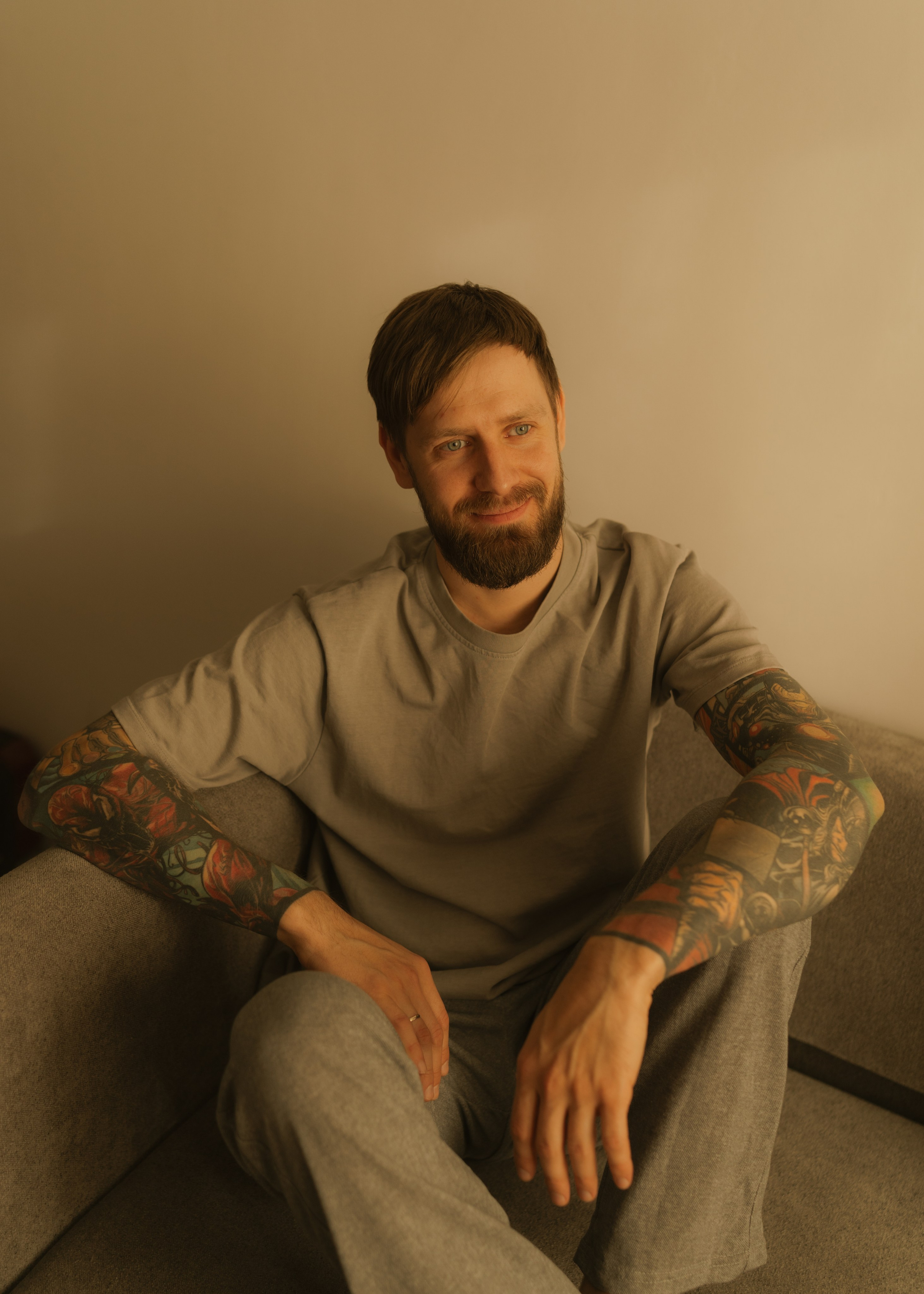 Катя и Андрей | домашняя. Фотограф в Новосибирске Диана Ильиных