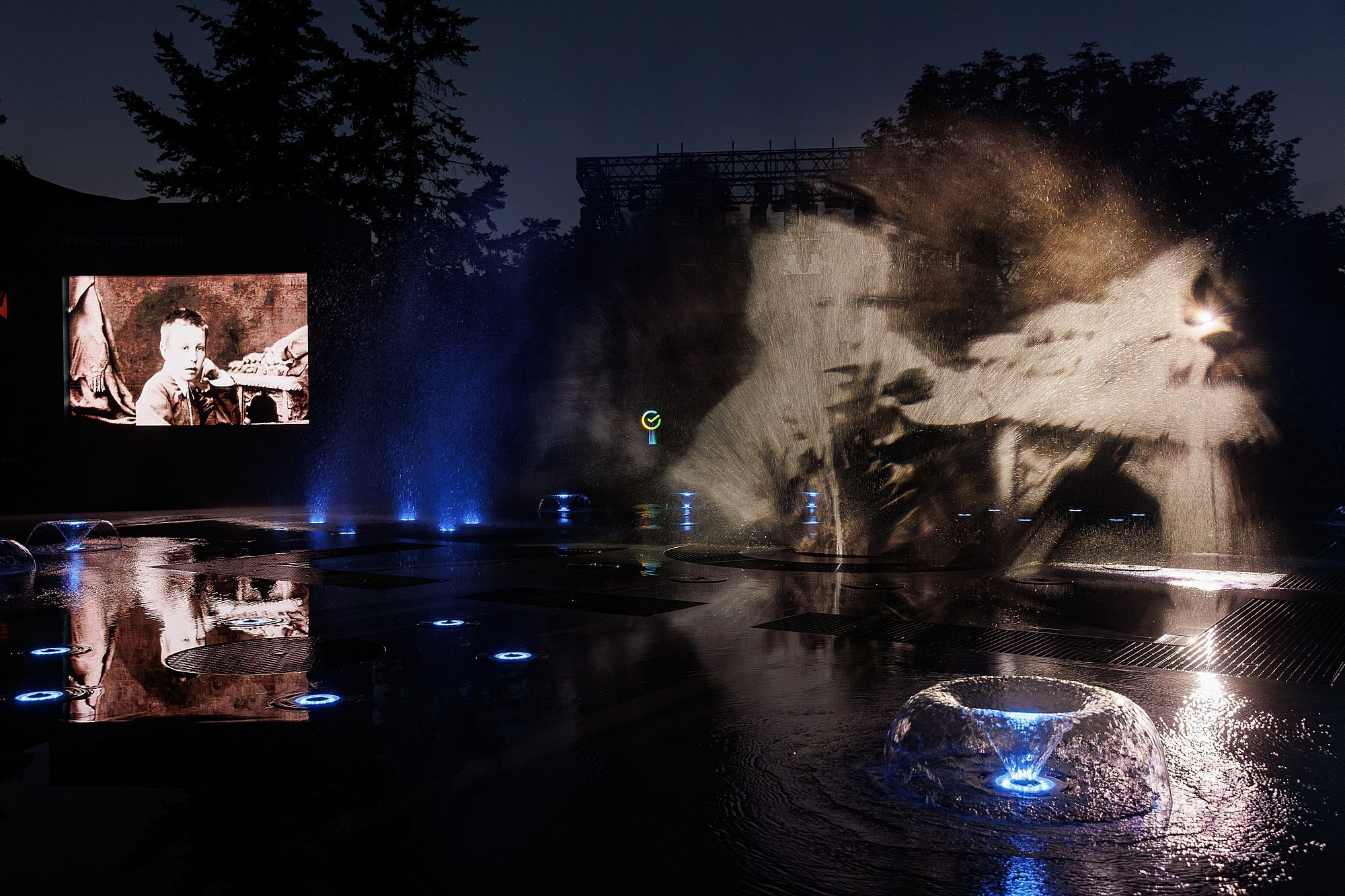 Открытие мультимедийного фонтана | СБЕР. Боченков Вадим | Фотограф в Пскове и Санкт-Петербурге