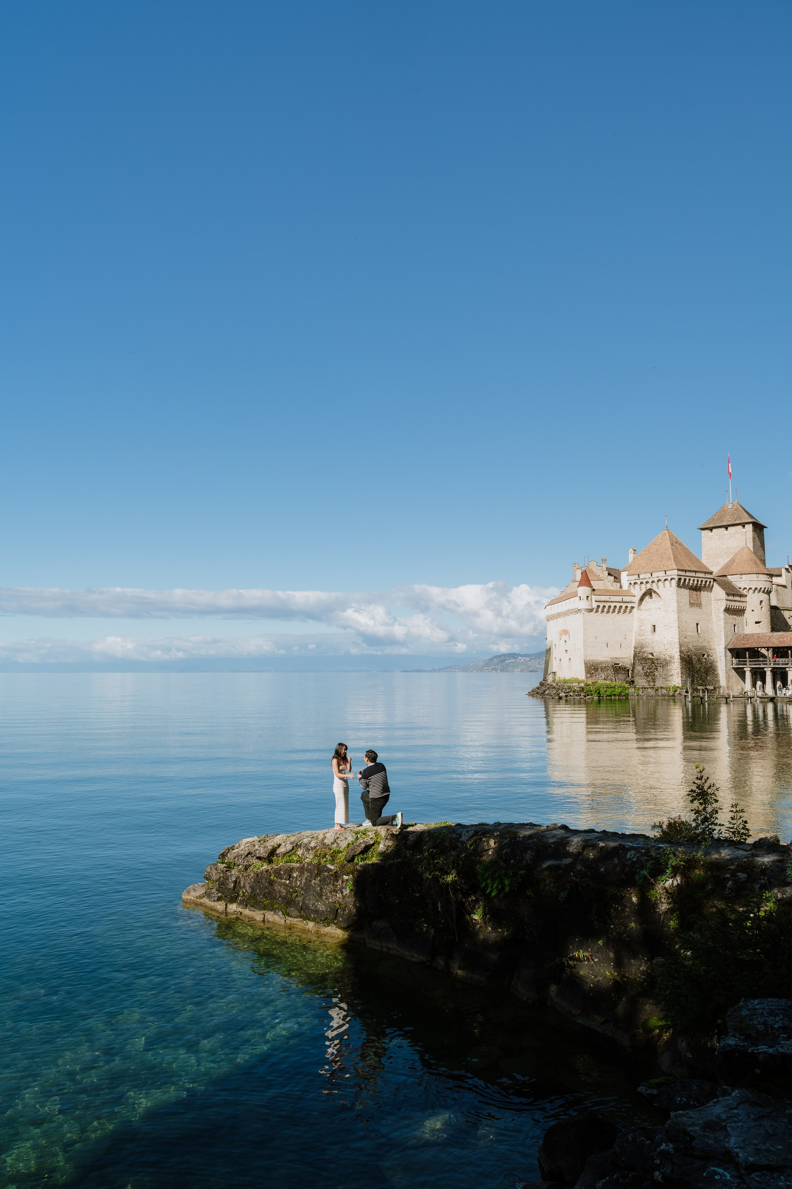 Stephanie & Dominick | Proposal Montreux. Профессиональный свадебный фотограф в Женеве и Швейцарии | Таня Вовчецкая