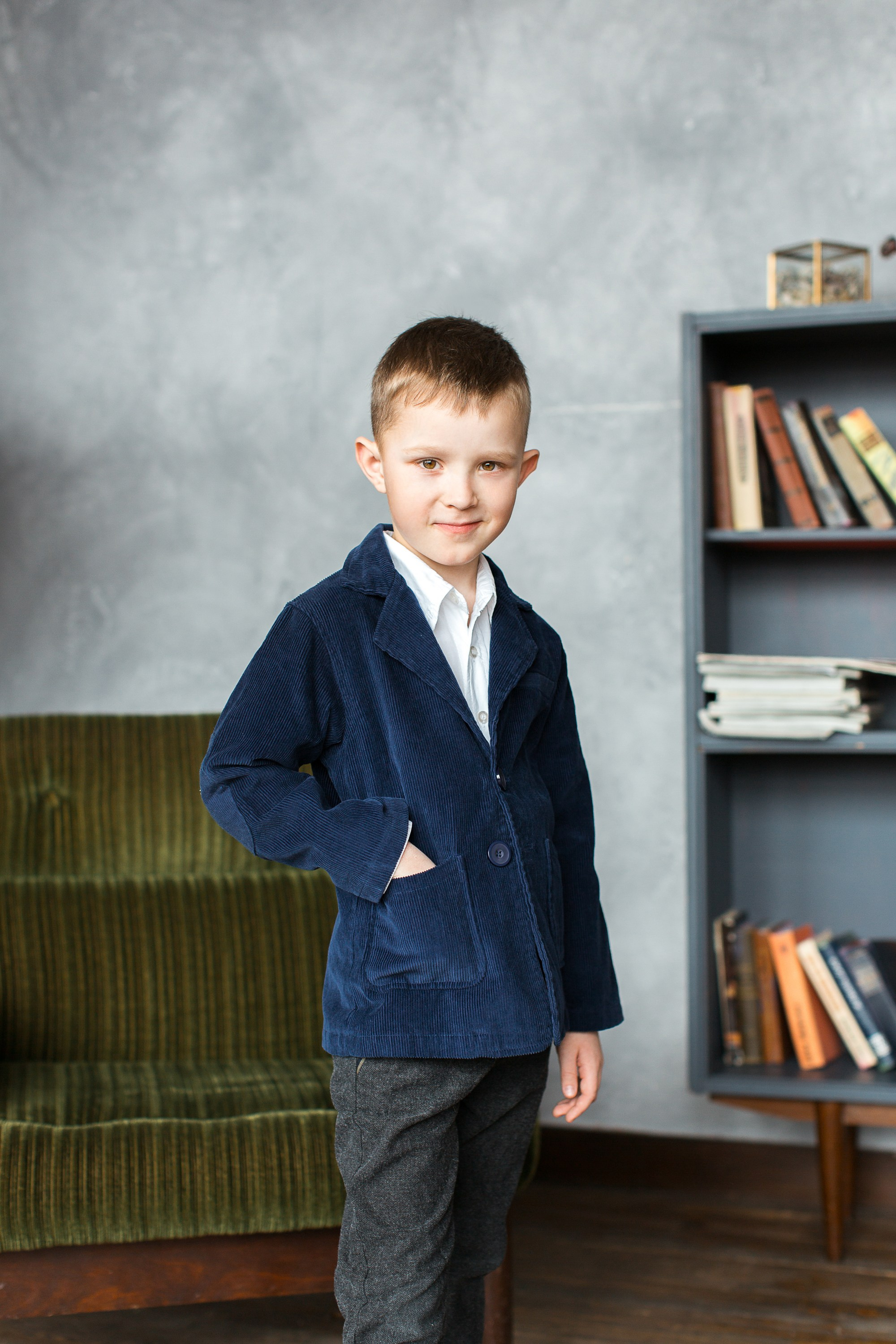 Фотосессия большой семьи в студии