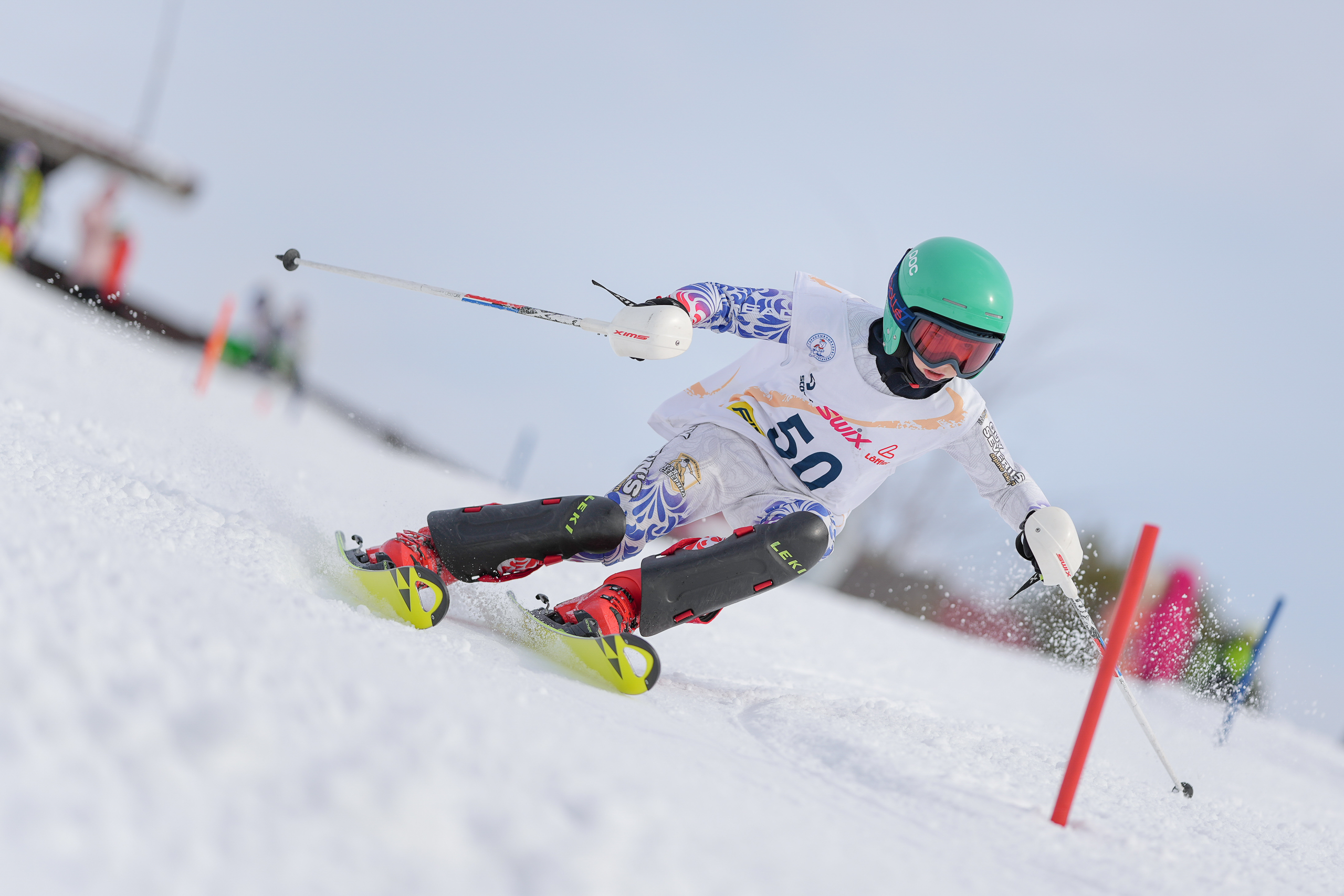 SL (Slalom) - Слалом. Соревнования по горнолыжному спорту. Московская область, Шуколово