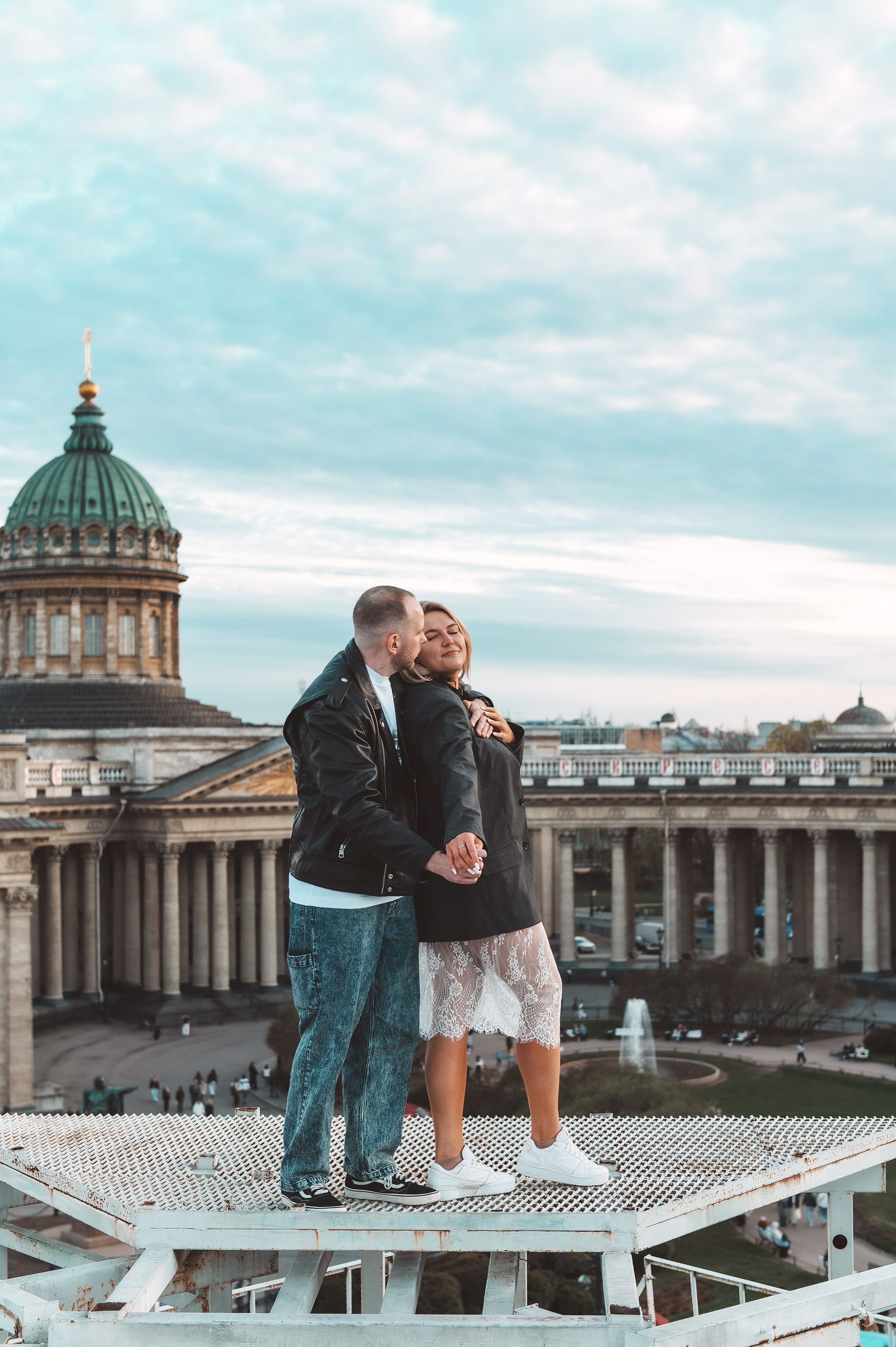 На крыше. Надя и Саша. Свадебный и семейный фотограф в Санкт-Петербурге — Мария Черепанова