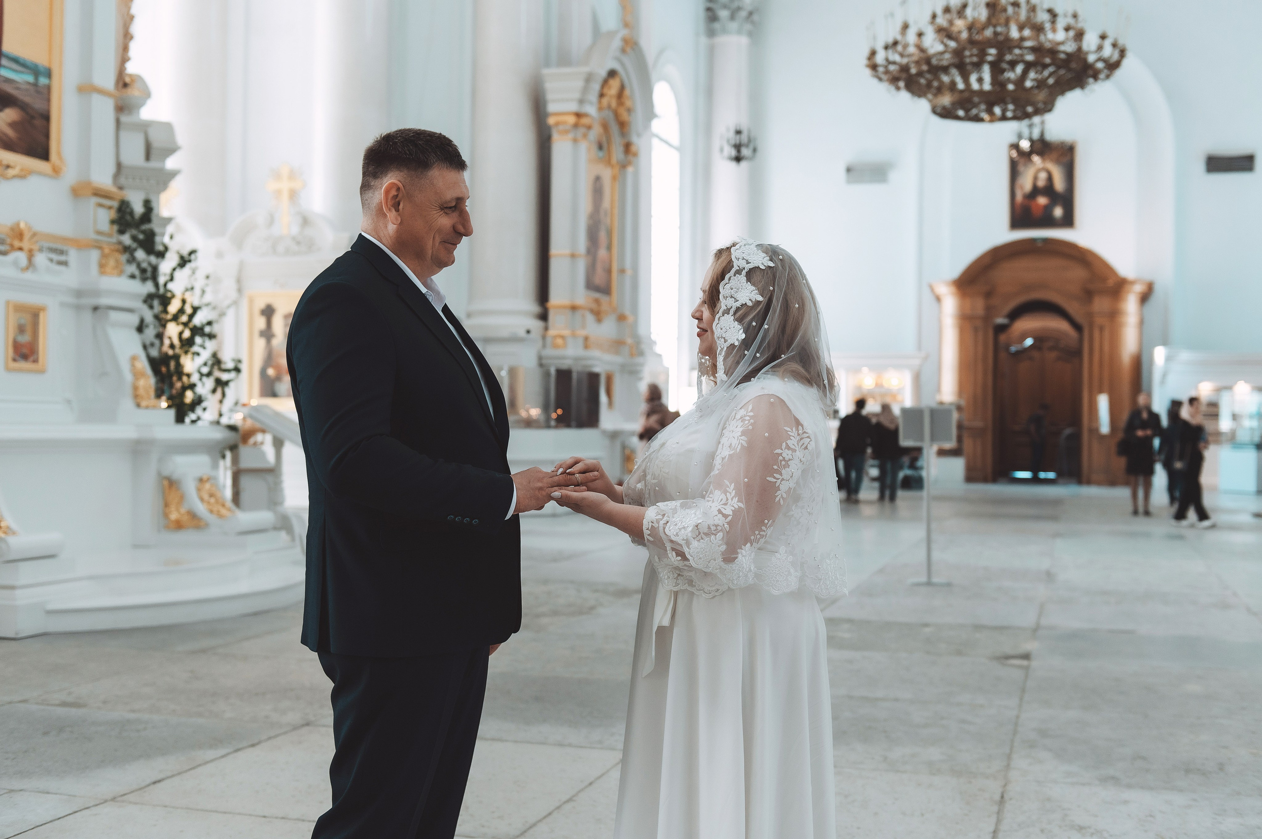 Алена и Сергей. смольный собор. Свадебный и семейный фотограф в Санкт-Петербурге — Мария Черепанова