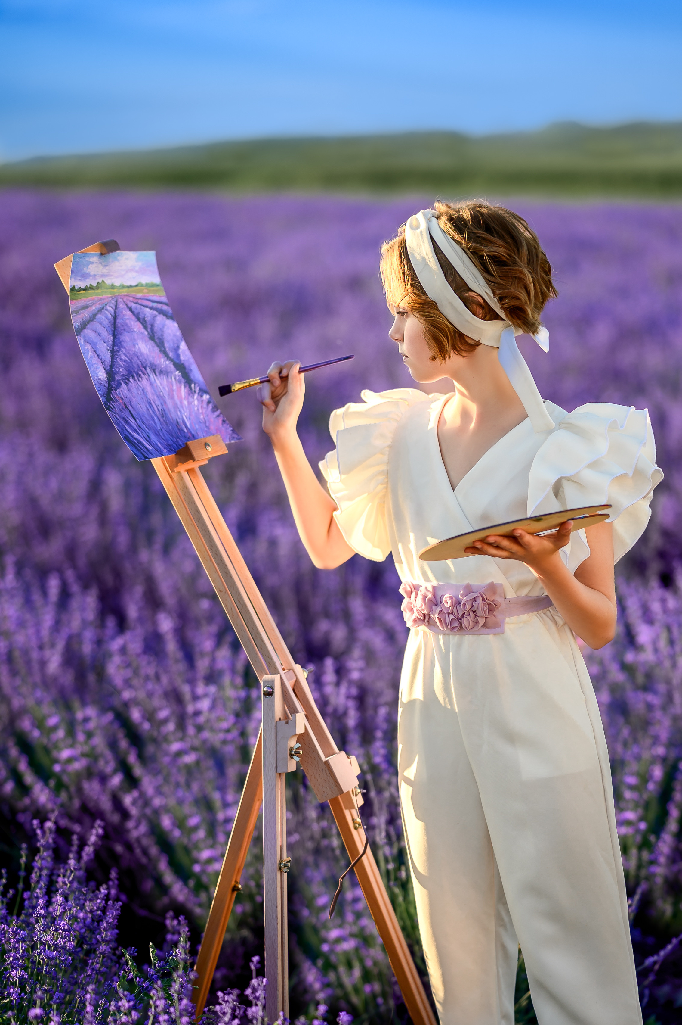 Фотосессия в лаванде. Фотограф Елена Сасс Москва