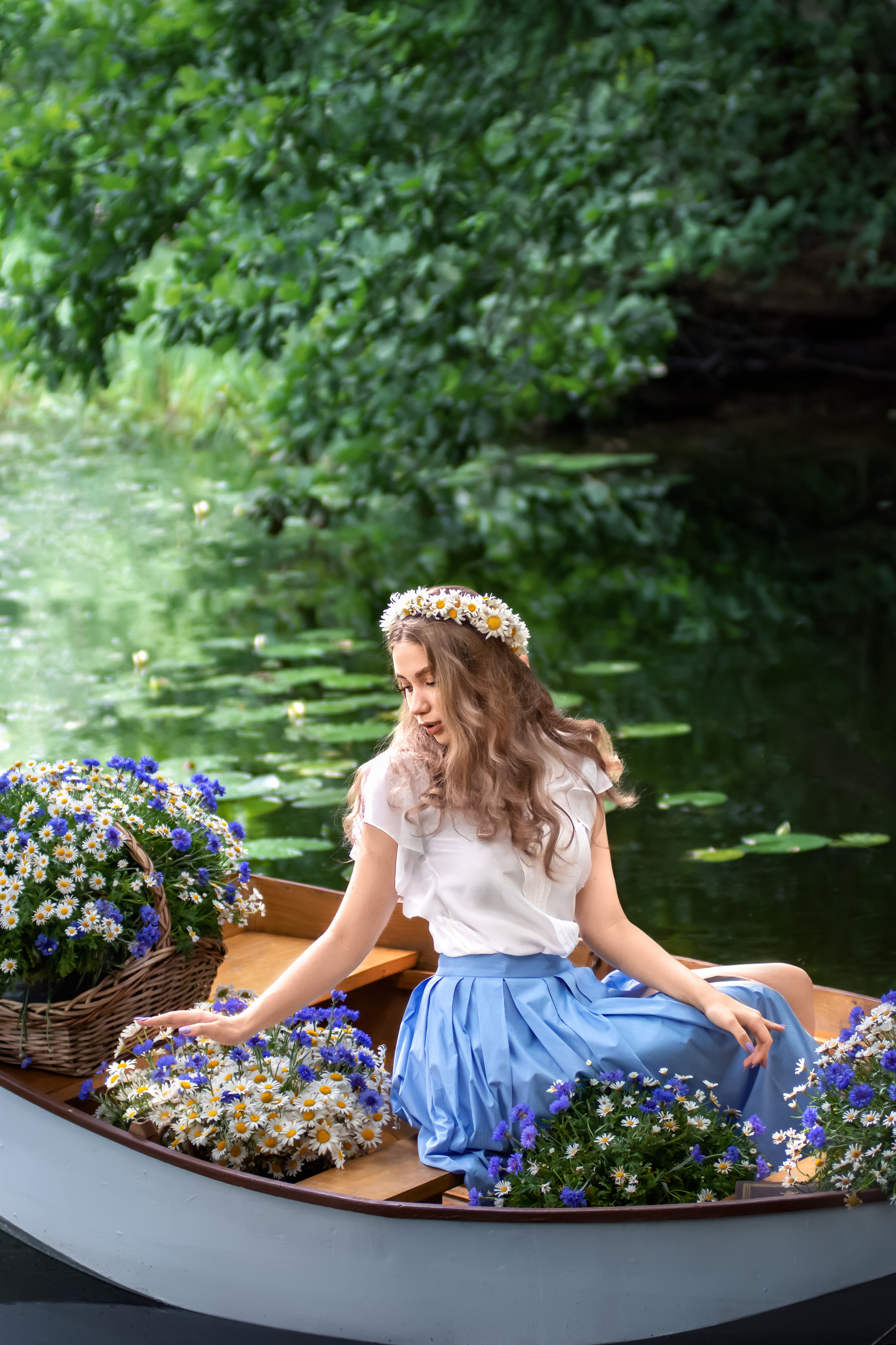 Цветочная лодка. Фотограф Елена Сасс Москва