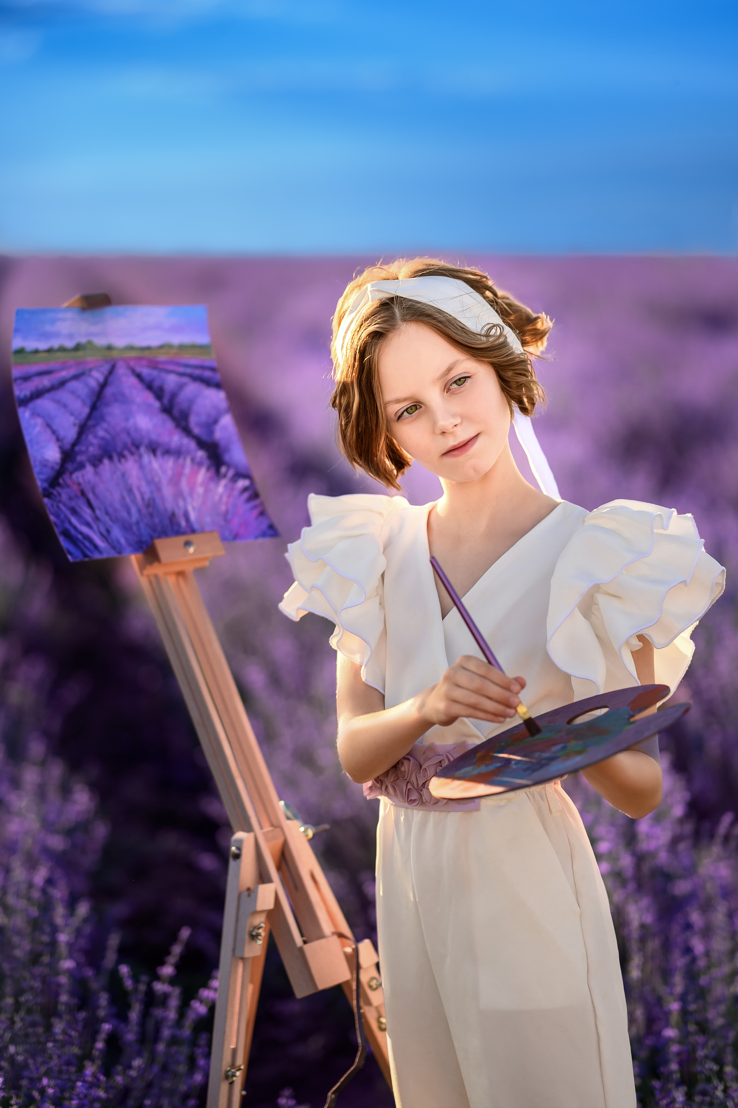 Фотосессия в лаванде. Фотограф Елена Сасс Москва