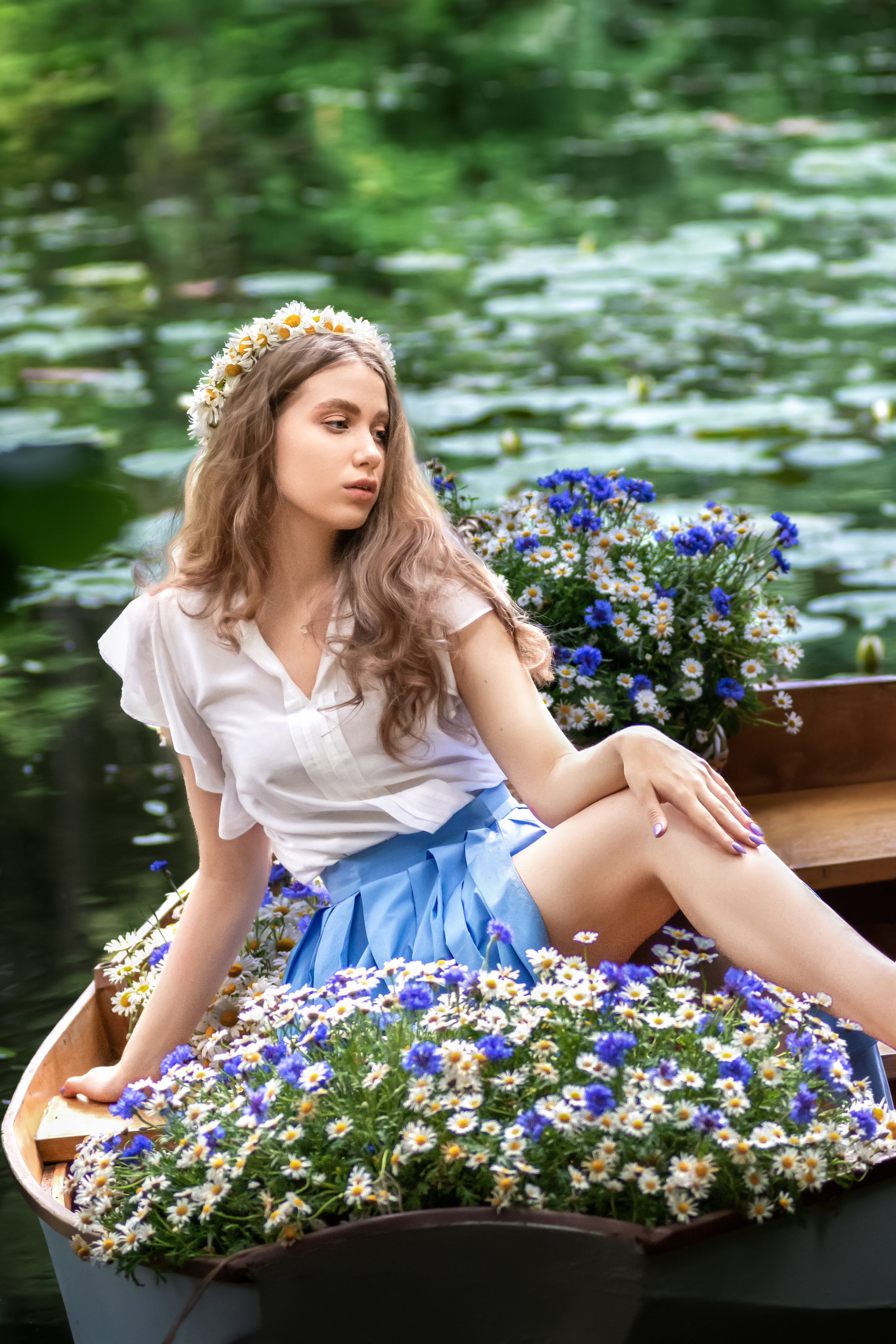 Цветочная лодка. Фотограф Елена Сасс Москва