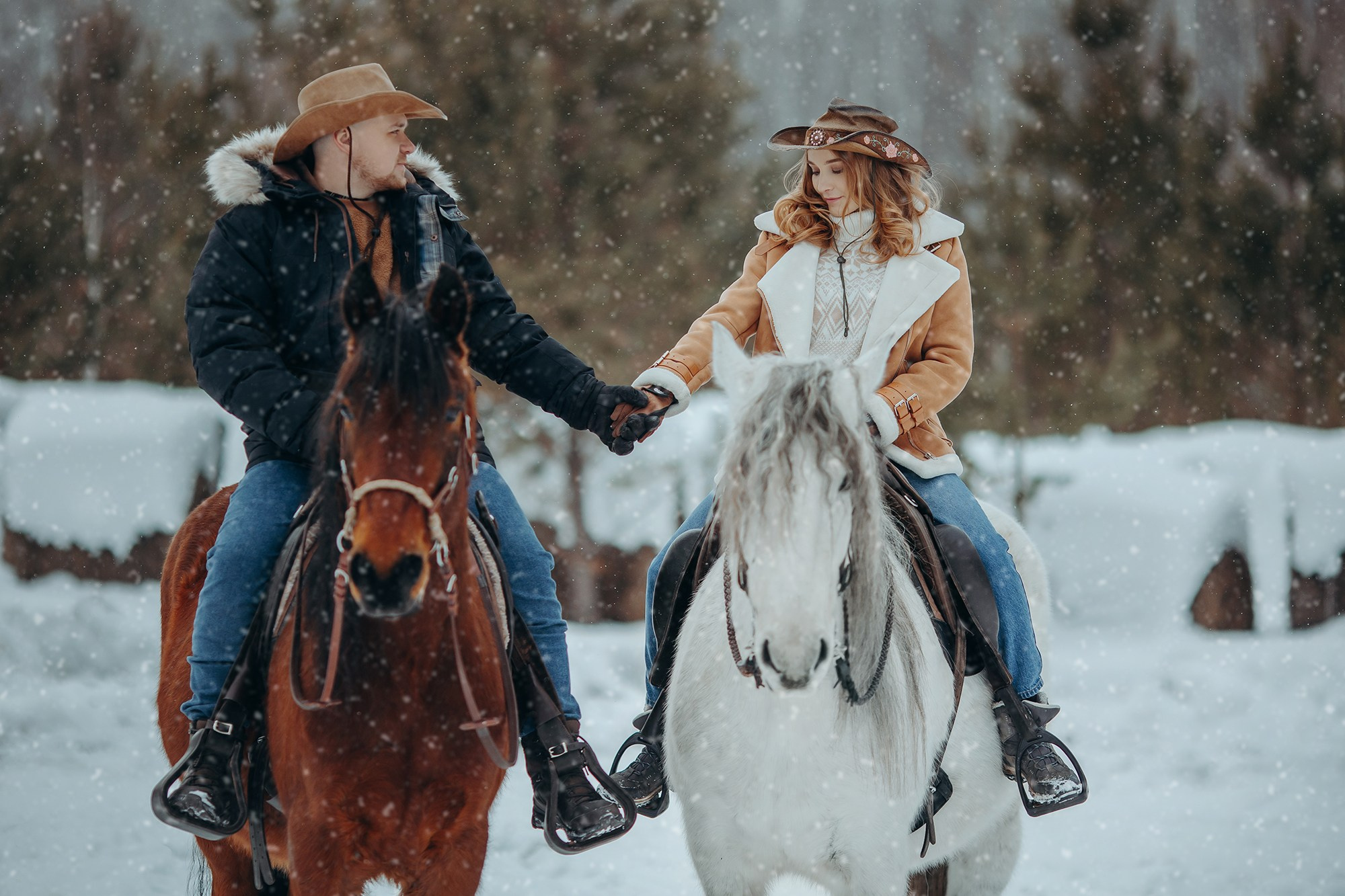 Снежная история. Анна Молчанова конный фотограф в Тюмени | фотосессии с лошадьми Тюмень
