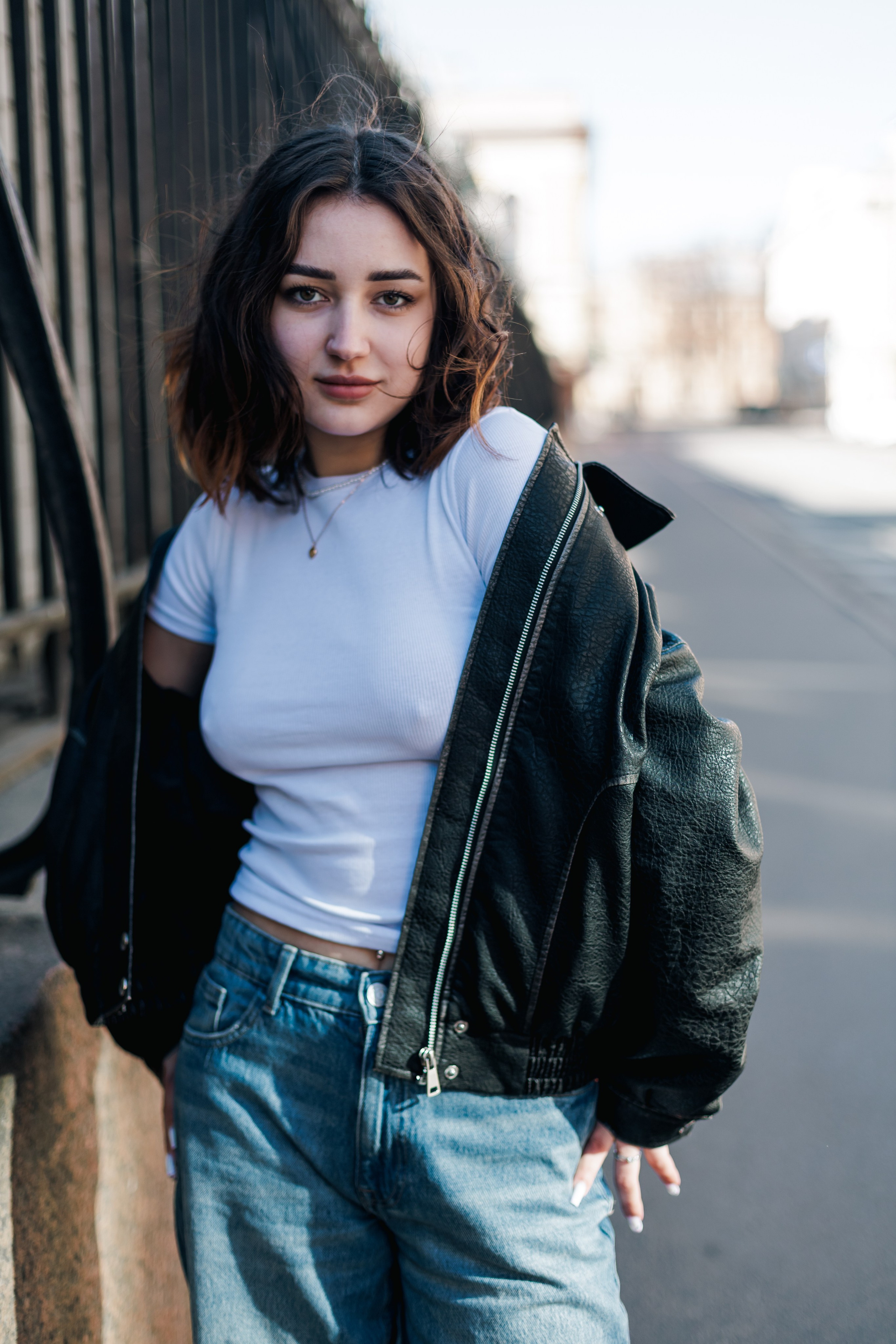 Анна и ветер. Фотограф Александр в Санкт-Петербурге