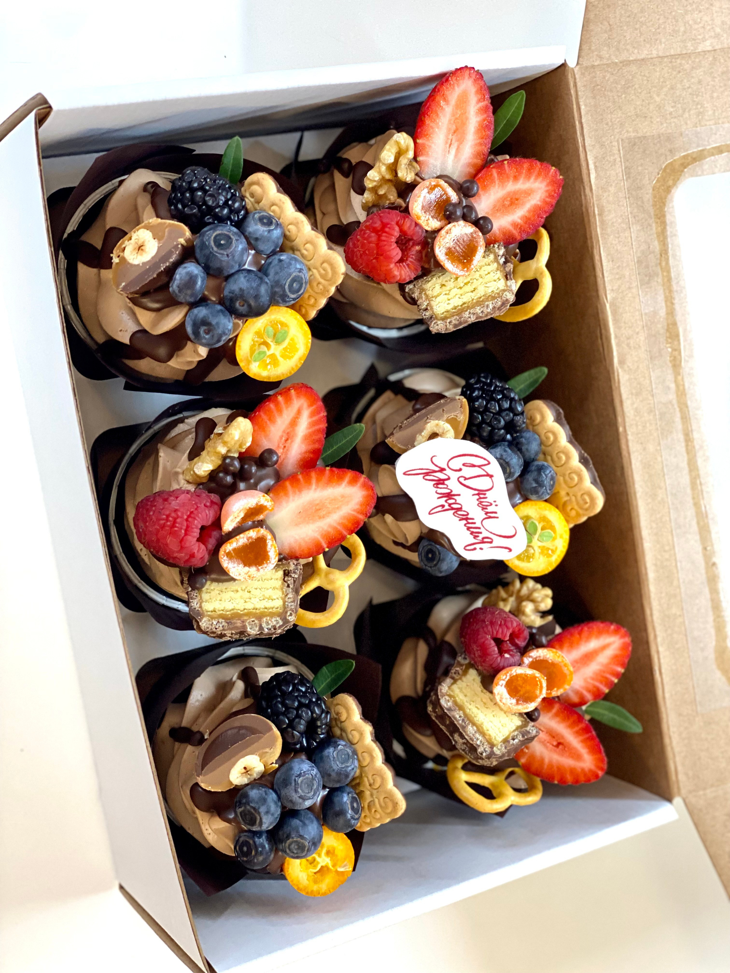 Капкейки стандартные. Katyasugarsugar капкейки, зефир, торты Москва