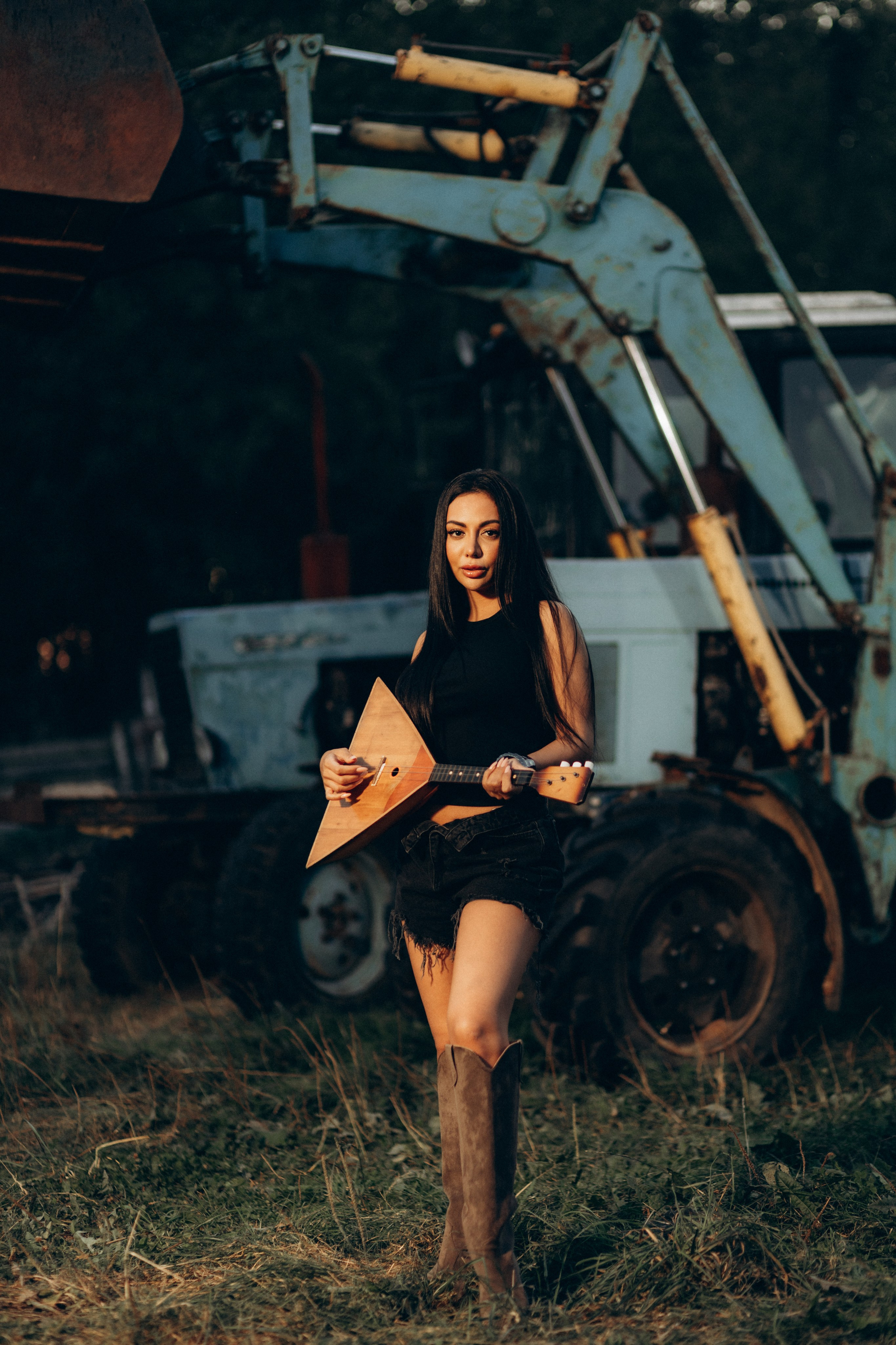 Jannet — балалайка (бэкстейдж к клипу). Фотограф НОГИНСК, Москва, Анастасия Белая