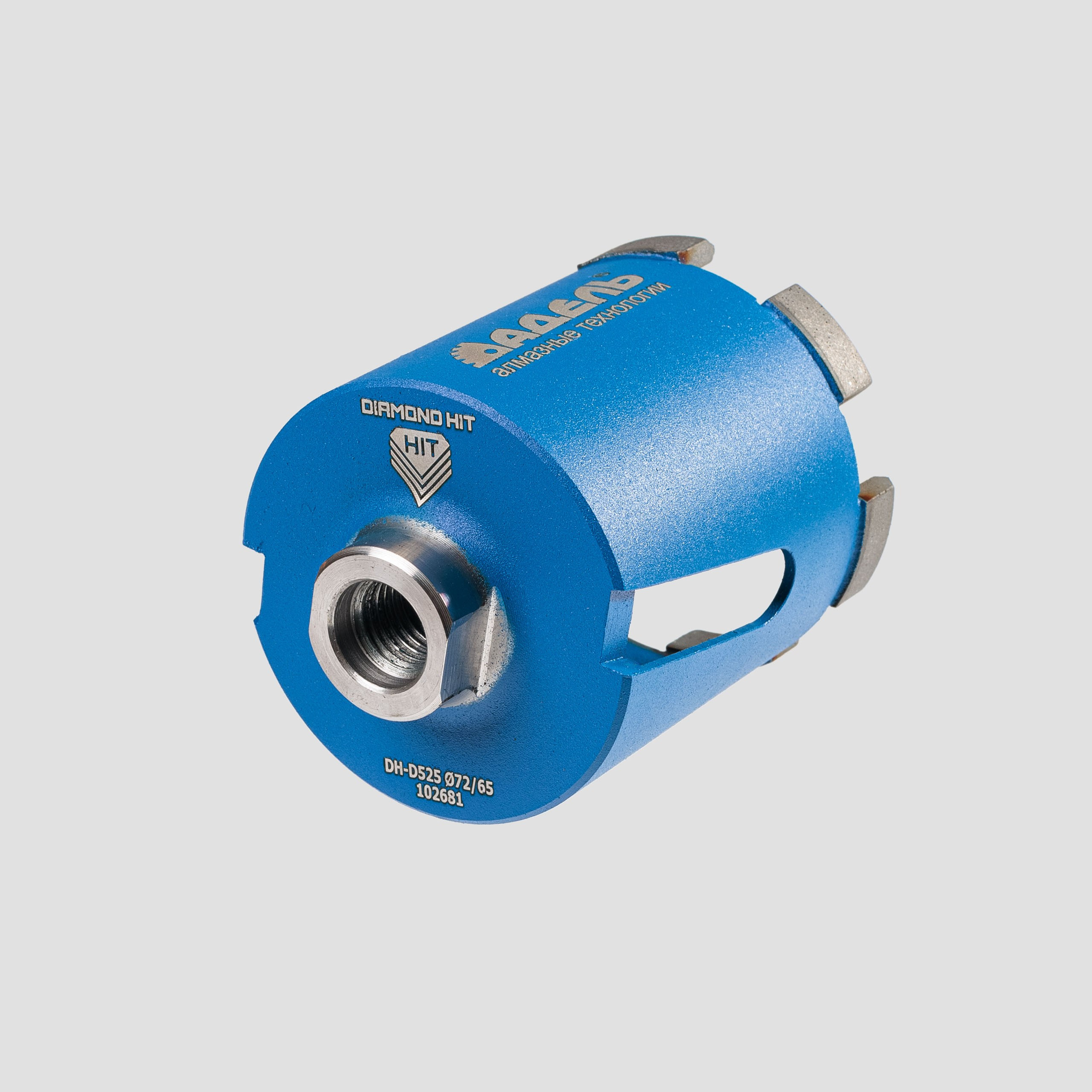 Предметные фотографии шаблонов и коронок для сверления стен