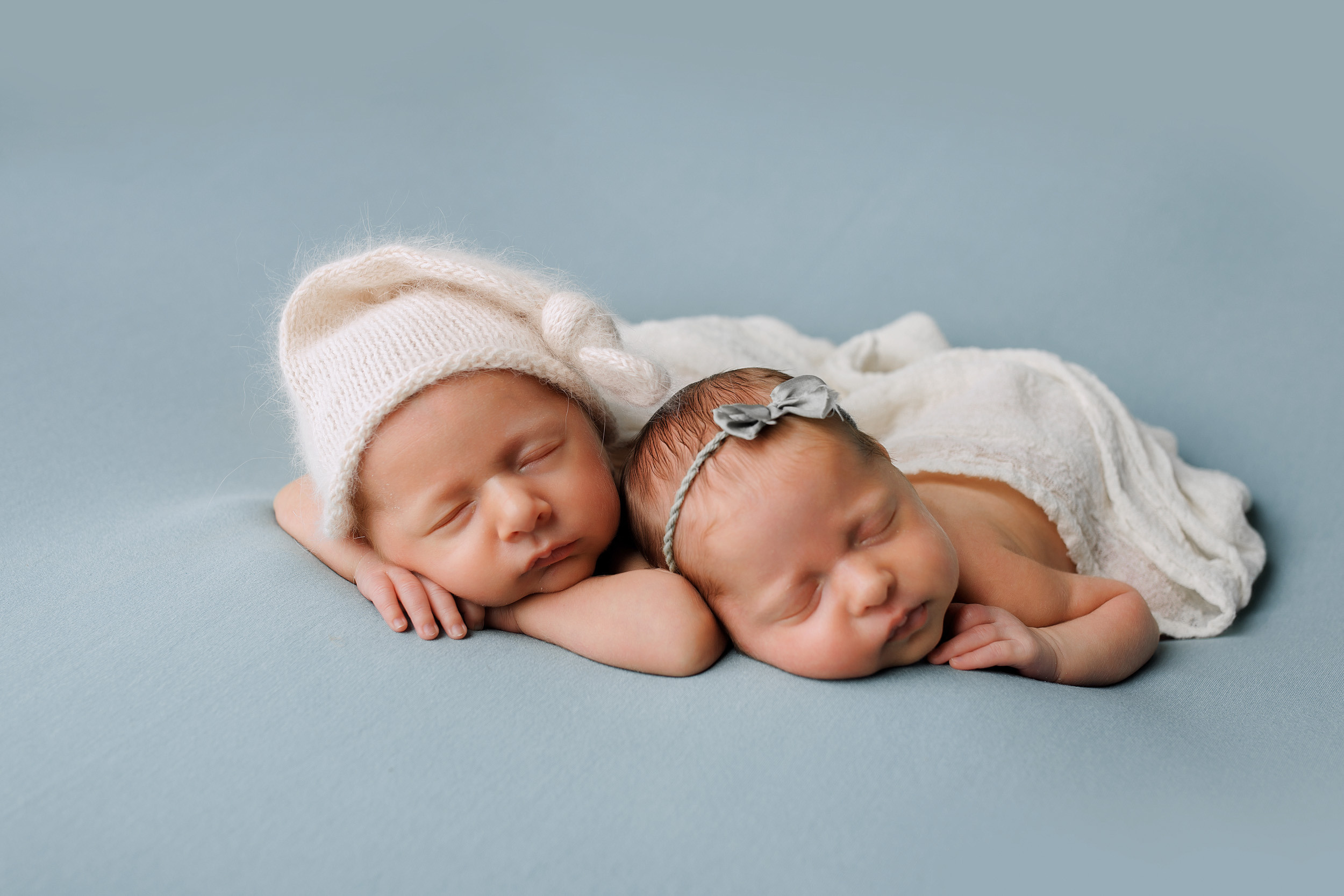 ВАНЯ и ЕВА двойняшки Classic. Фотограф новорожденных Оксана Полевская