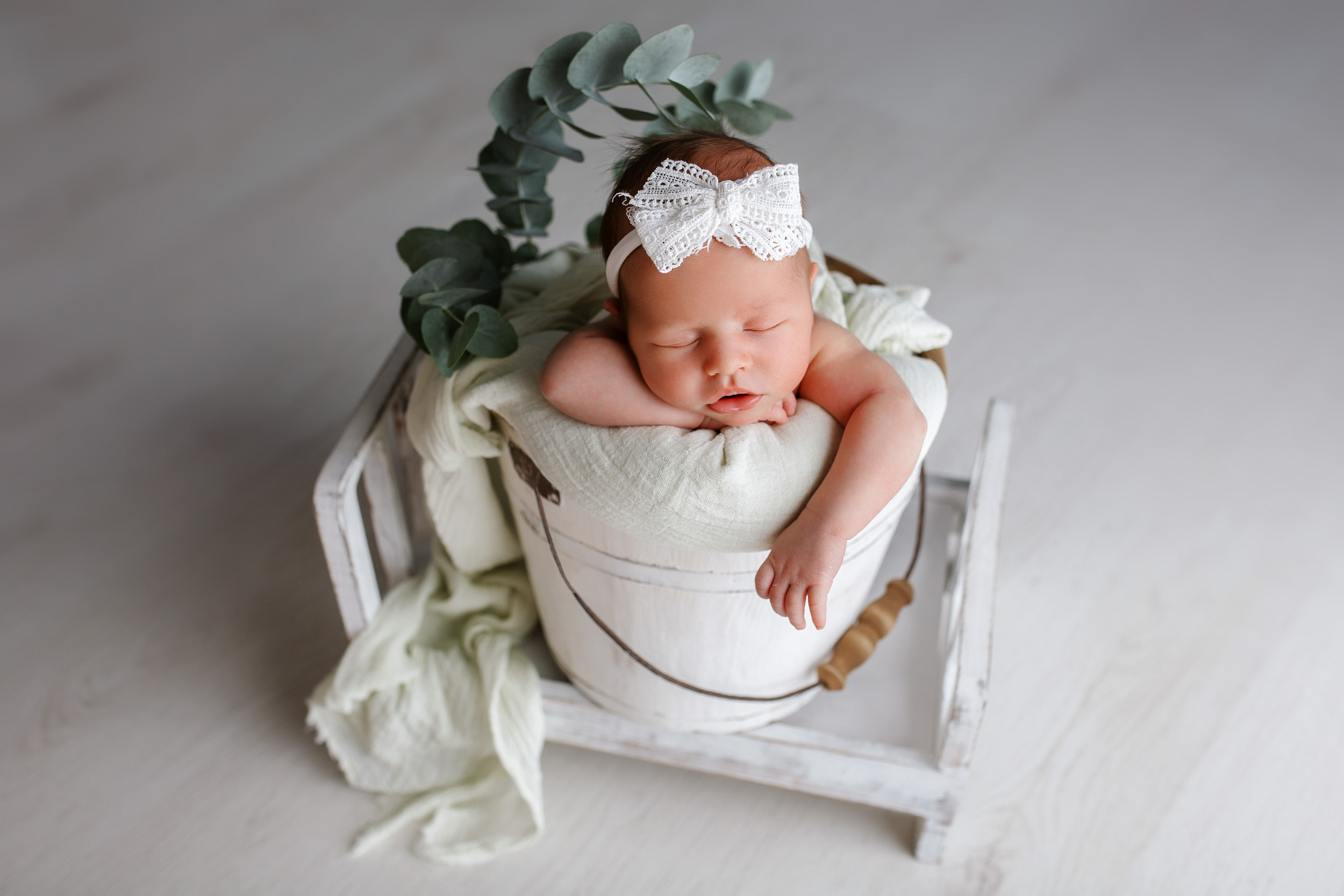 Фотосессия новорожденной Варвары. Фотограф новорожденных Оксана Полевская