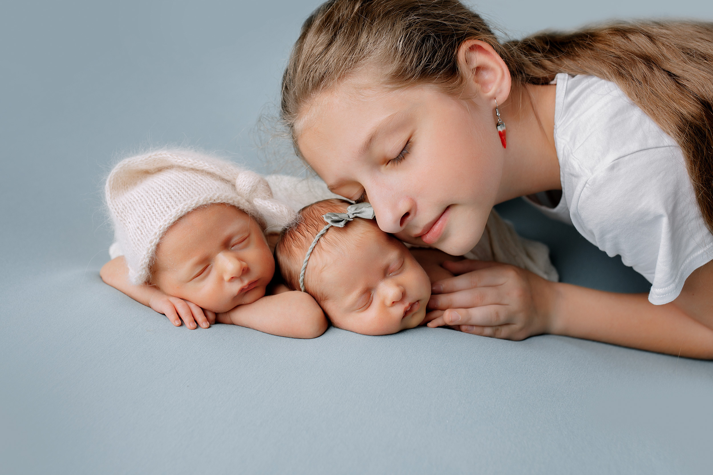 ВАНЯ и ЕВА двойняшки Classic. Фотограф новорожденных Оксана Полевская